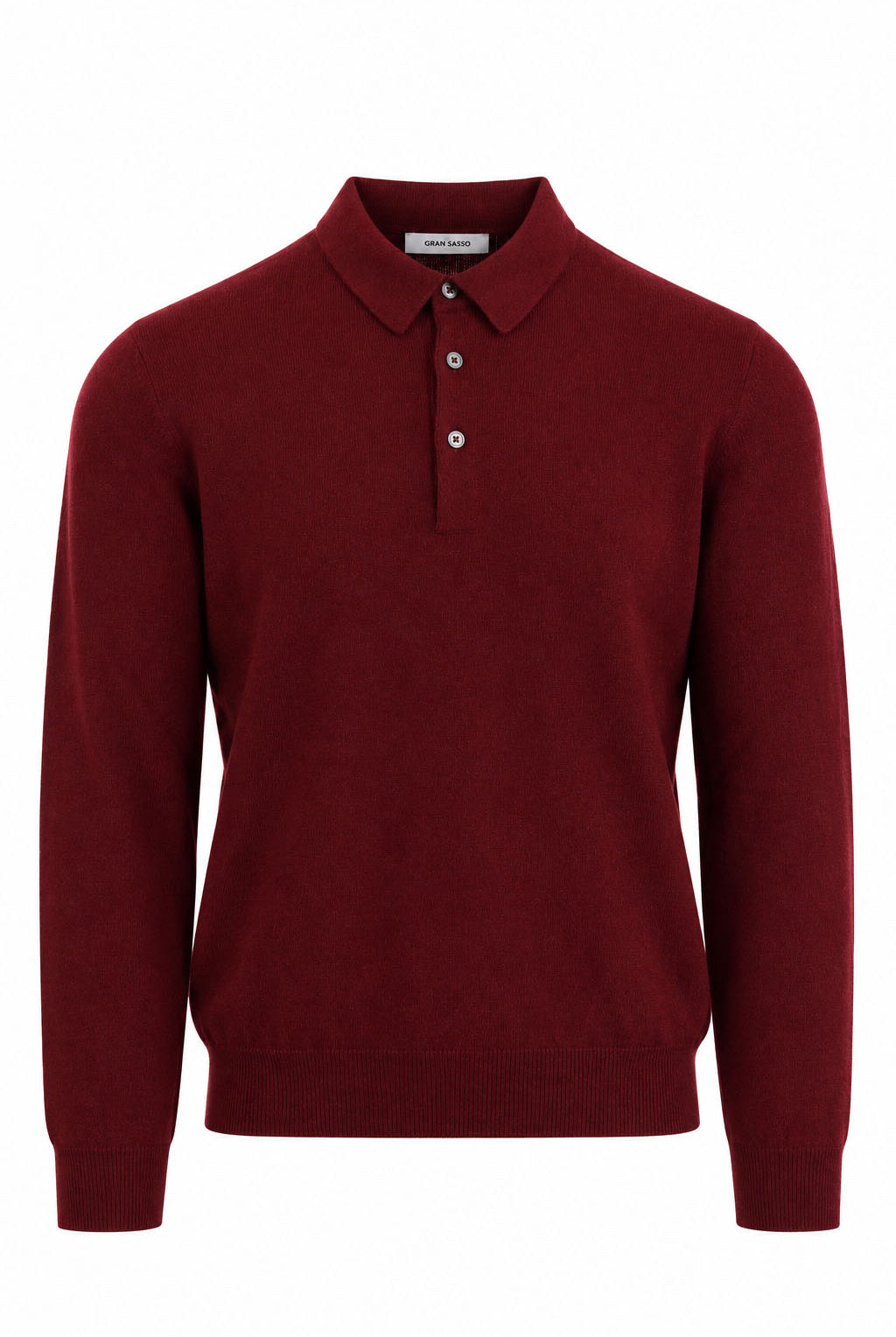 Polo Uomo a Manica Lunga in Lana e Cashmere