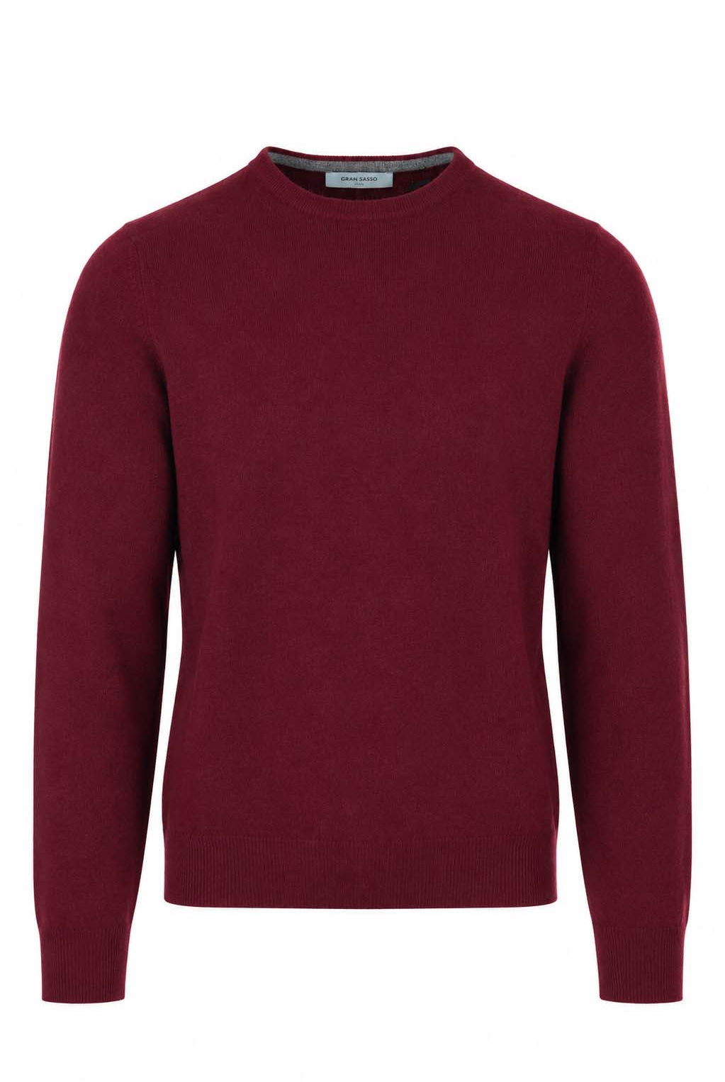 Maglia girocollo in lana e cachemire