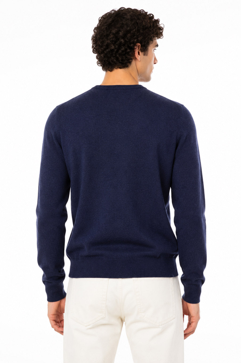Maglia girocollo in lana cachemire