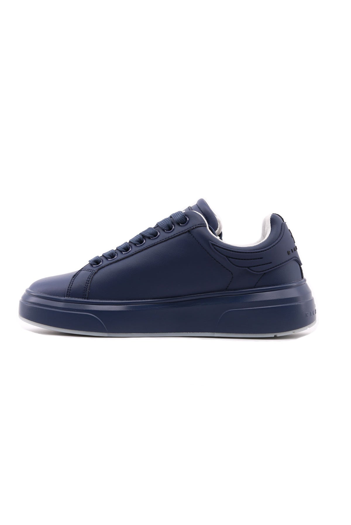 Sneakers Uomo in Pelle con Suola Platform Logata