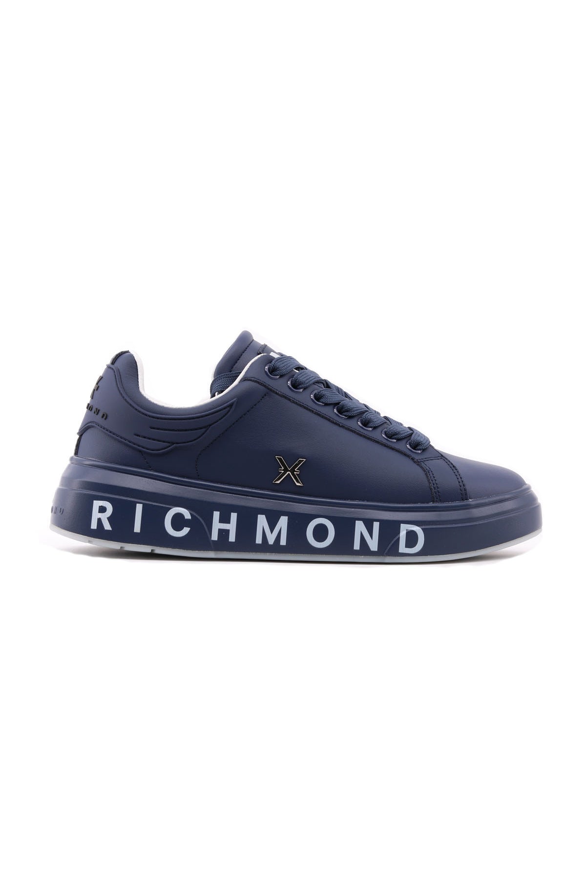 Sneakers Uomo in Pelle con Suola Platform Logata