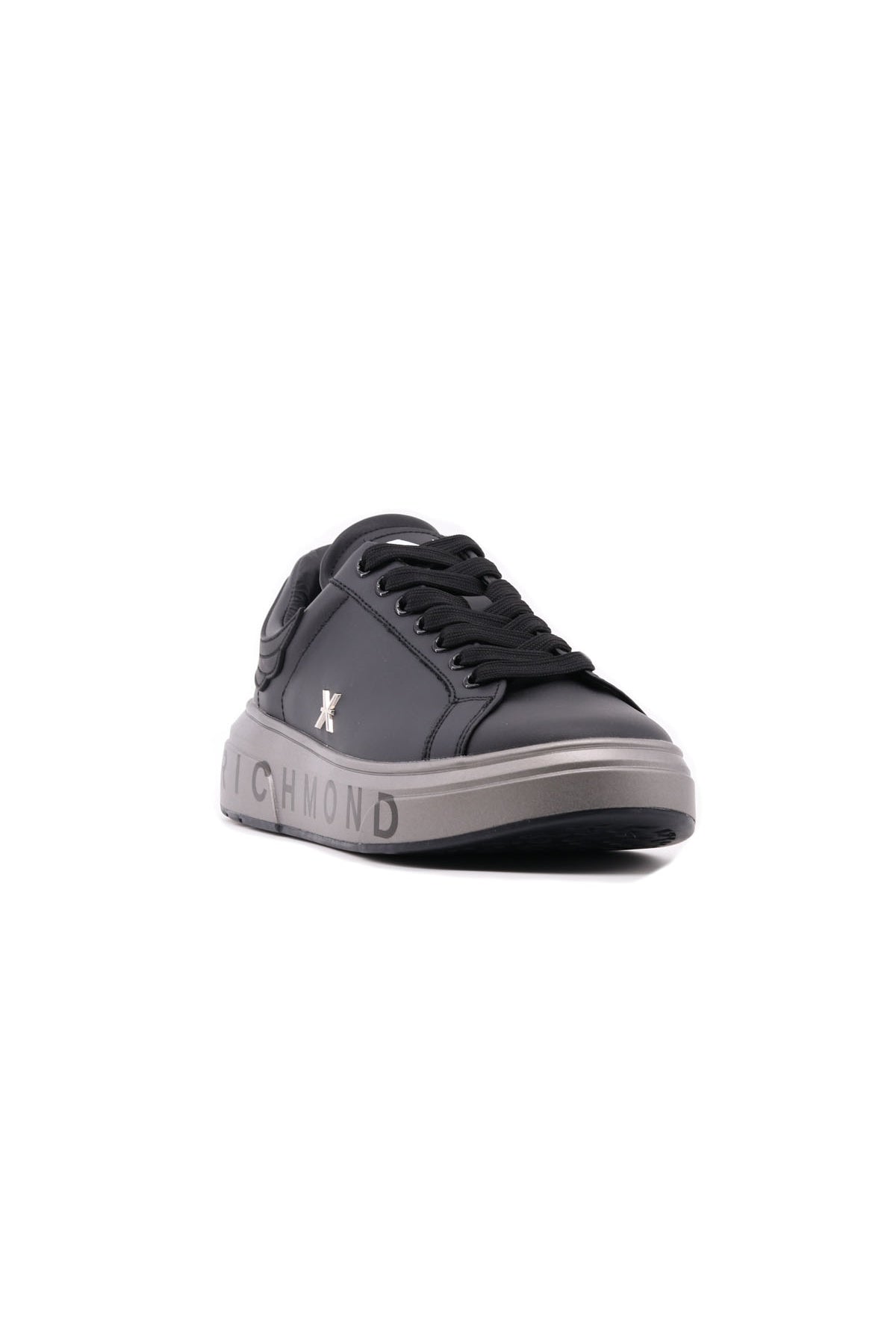 Sneakers Uomo in Pelle con Suola Platform Logata
