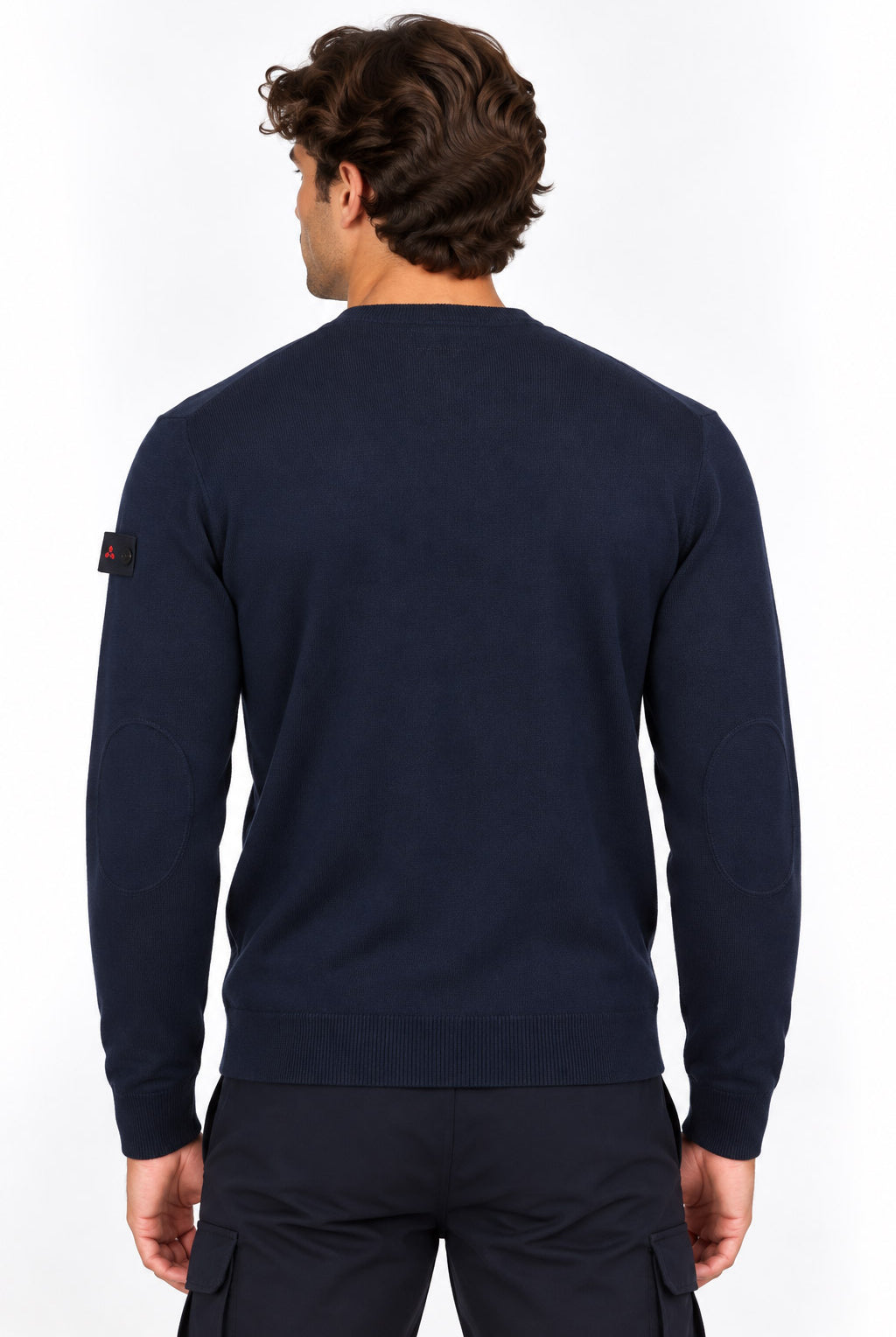 Maglia girocollo uomo in lana e cotone Exmoor