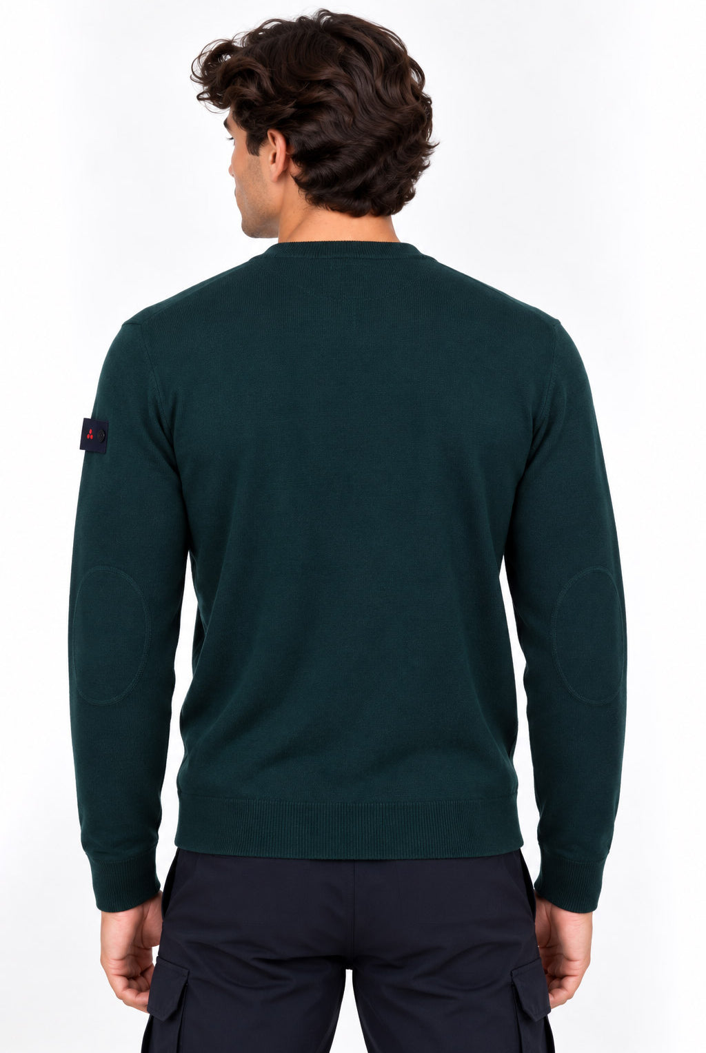 Maglia girocollo uomo in lana e cotone Exmoor