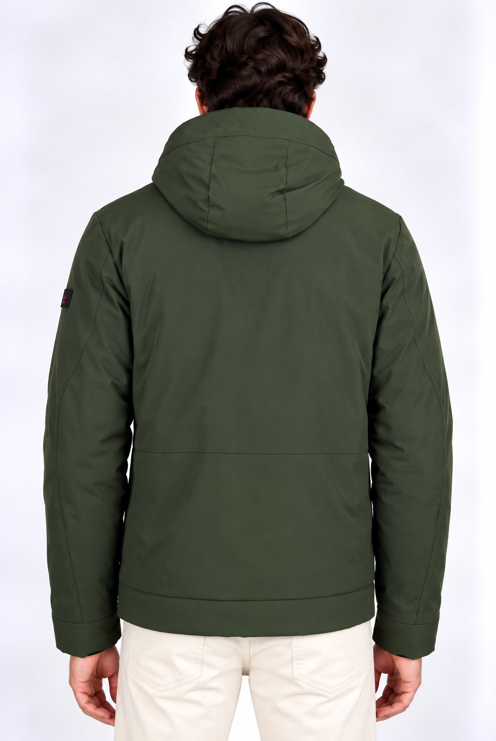 Giubbotto corto in neoprene con cappuccio Loge