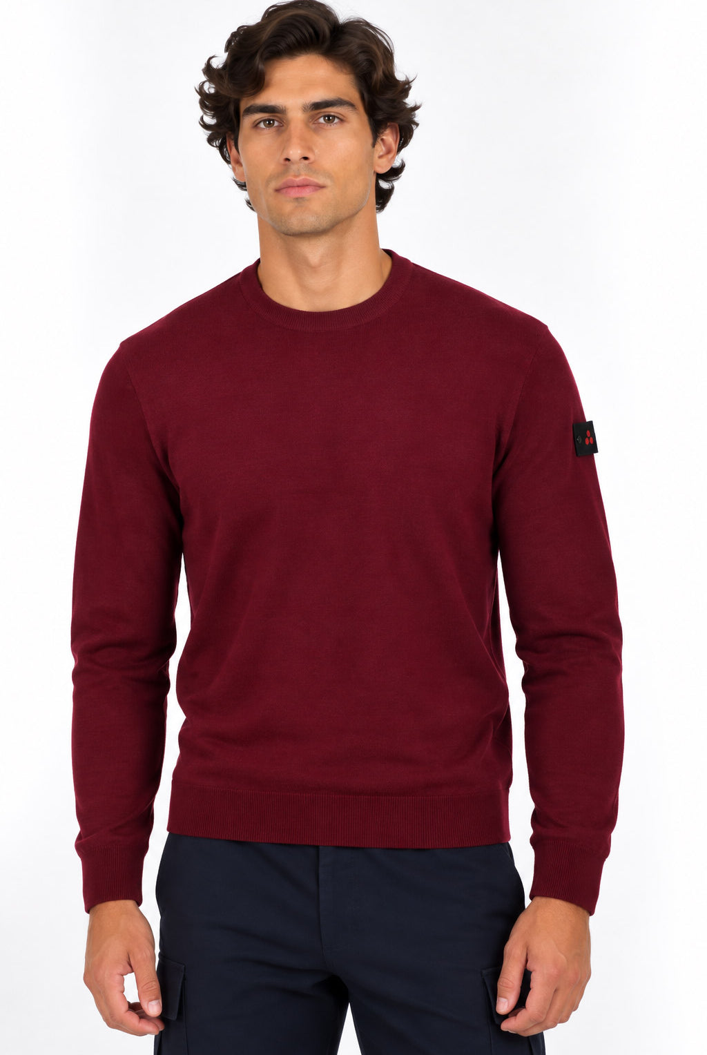 Maglia uomo girocollo in lana leggera finezza 16 Thera