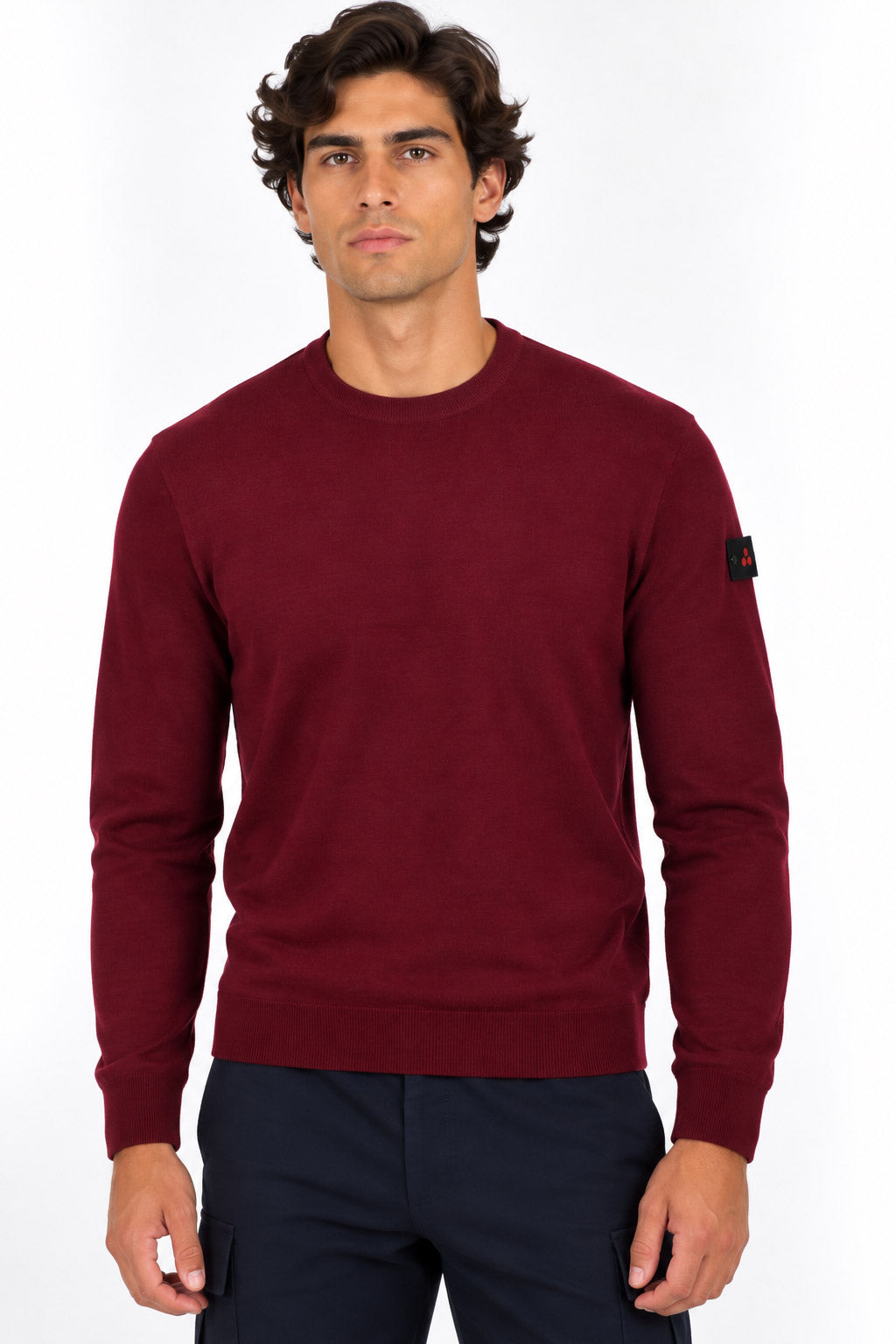 Maglia uomo girocollo in lana leggera finezza 16 Thera