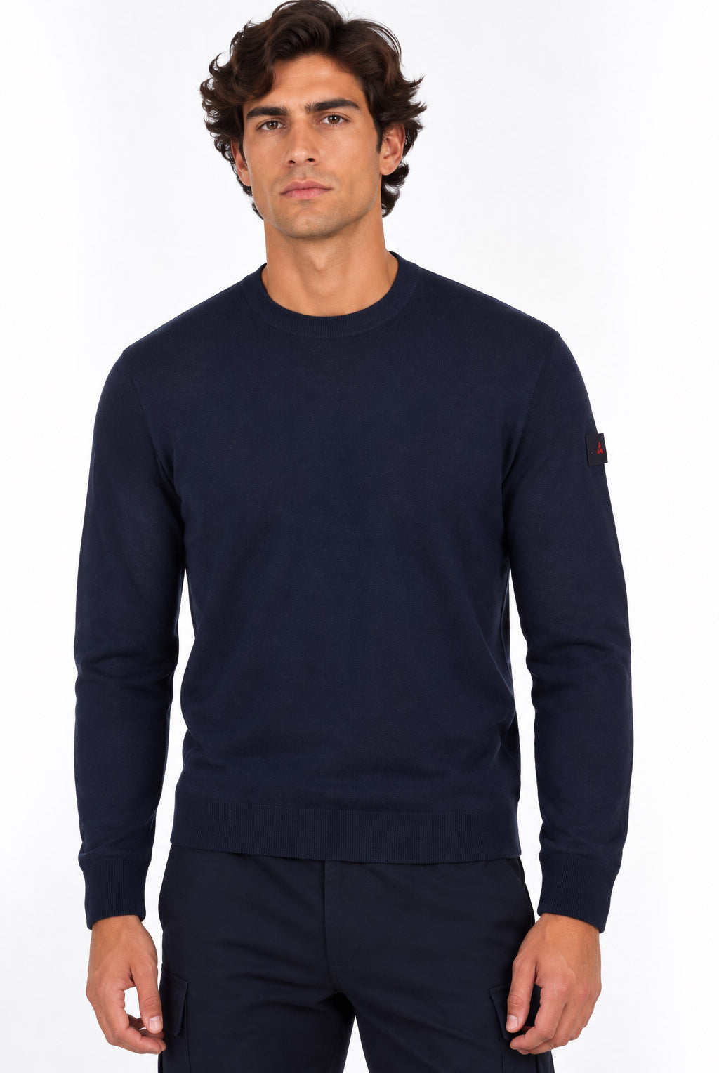 Maglia uomo girocollo in lana leggera finezza 16 Thera