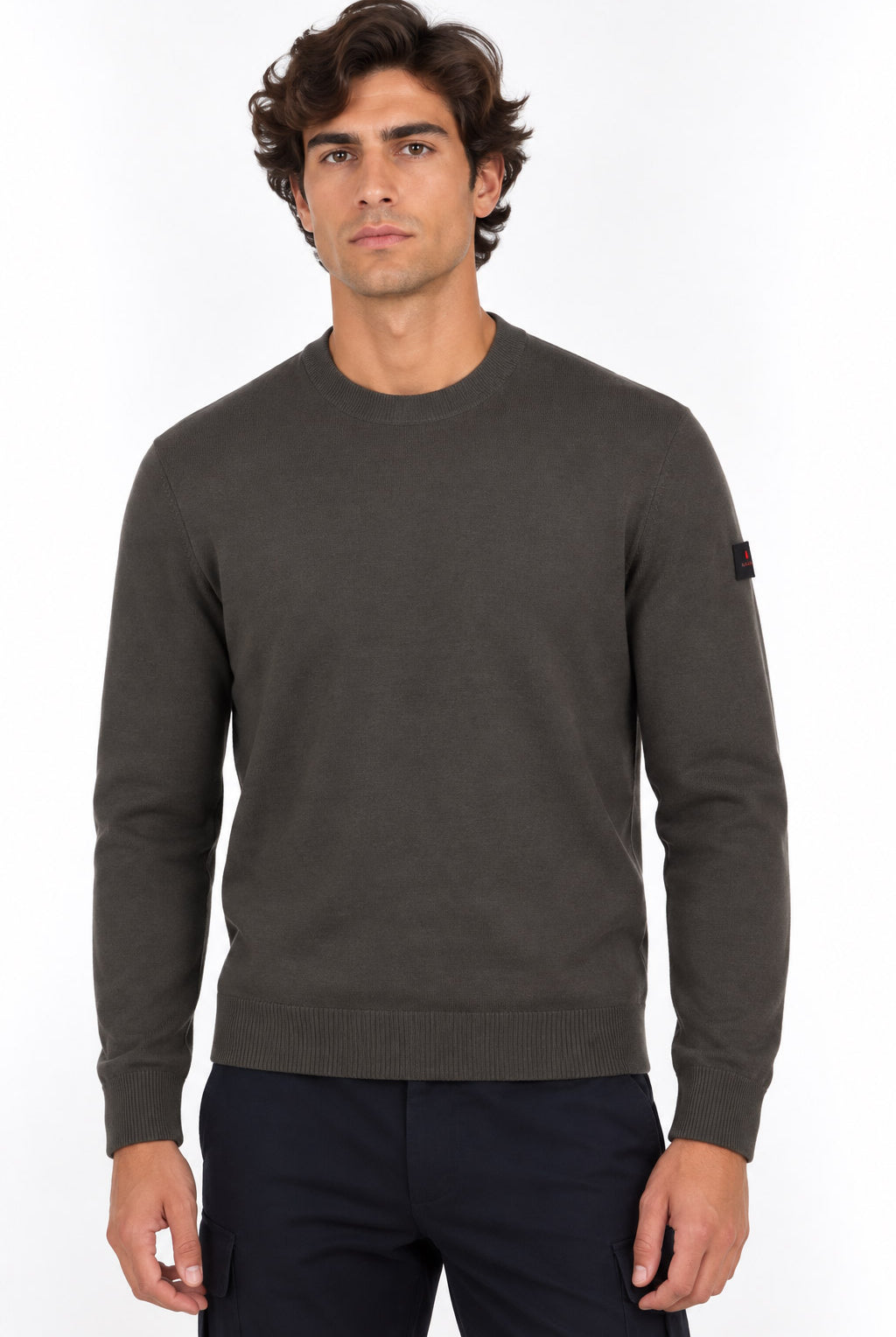 Maglia uomo girocollo in lana leggera finezza 16 Thera