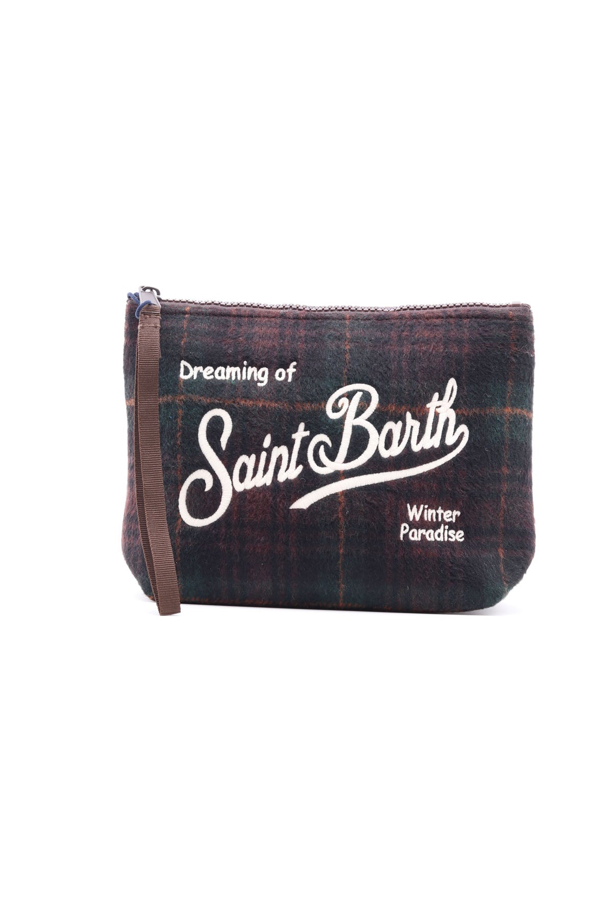 Pochette Aline in misto lana fantasia tartan