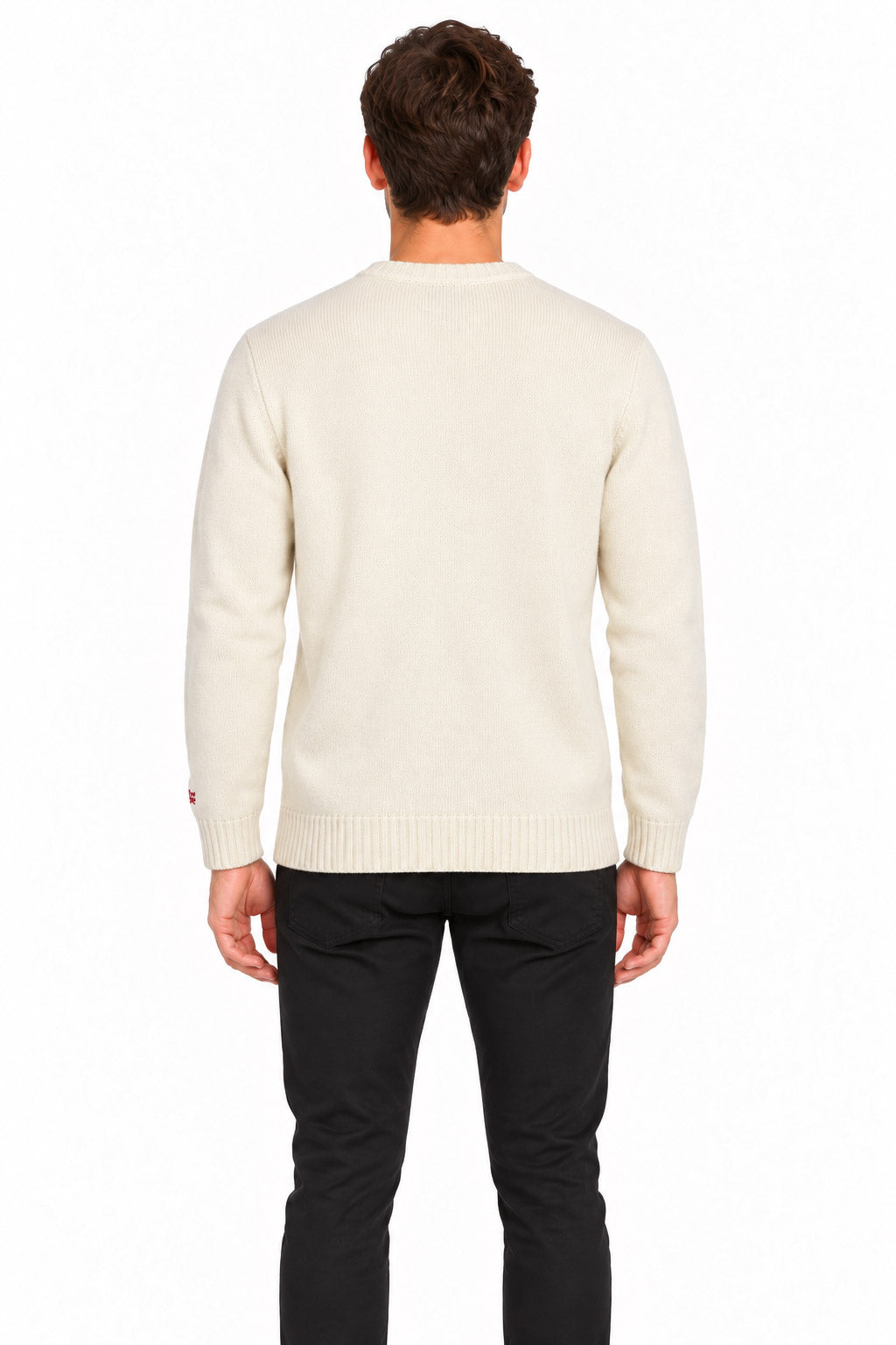 Maglia girocollo in lana peanuts