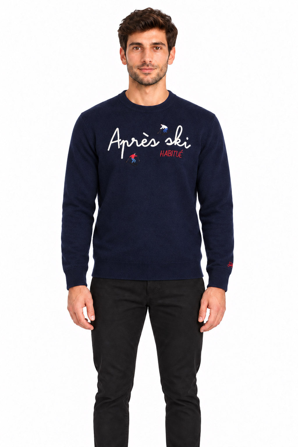 Maglia girocollo in lana apres ski heron