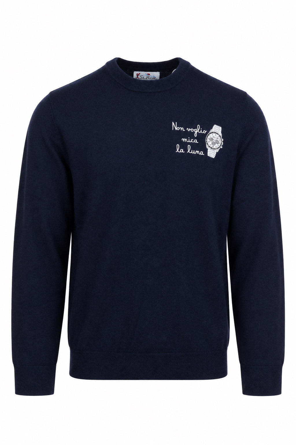 Maglia in lana con ricamo heron leggera