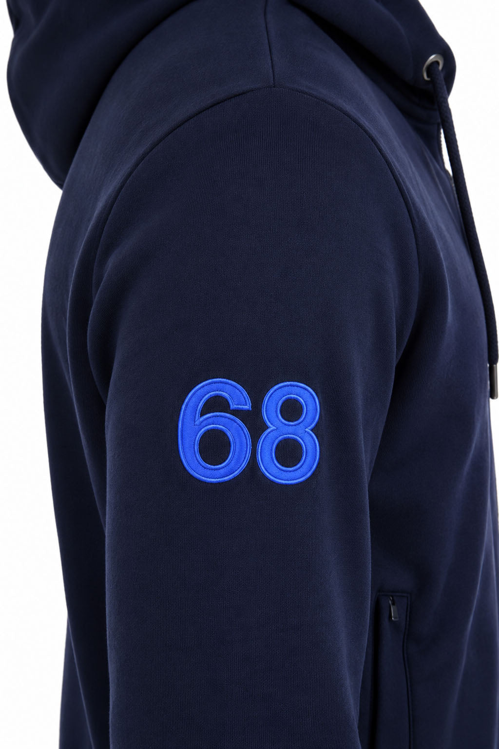 Felpa Uomo Cardigan Zip Cappuccio e Dettagli Fluo