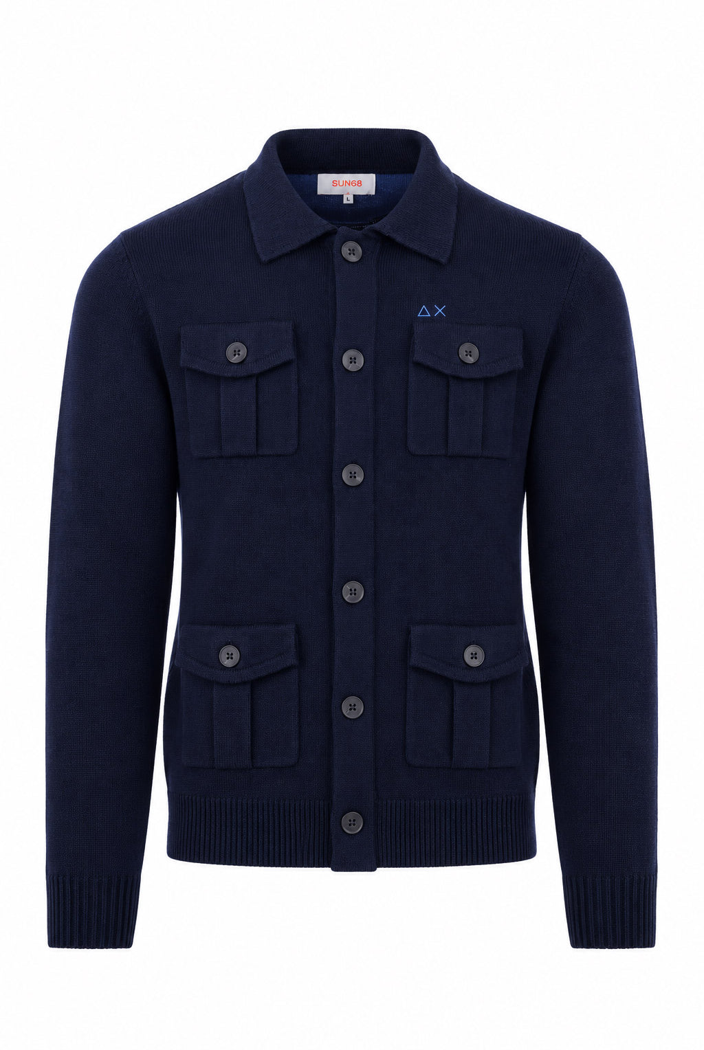 Cardigan in lana 4 tasche field jacket