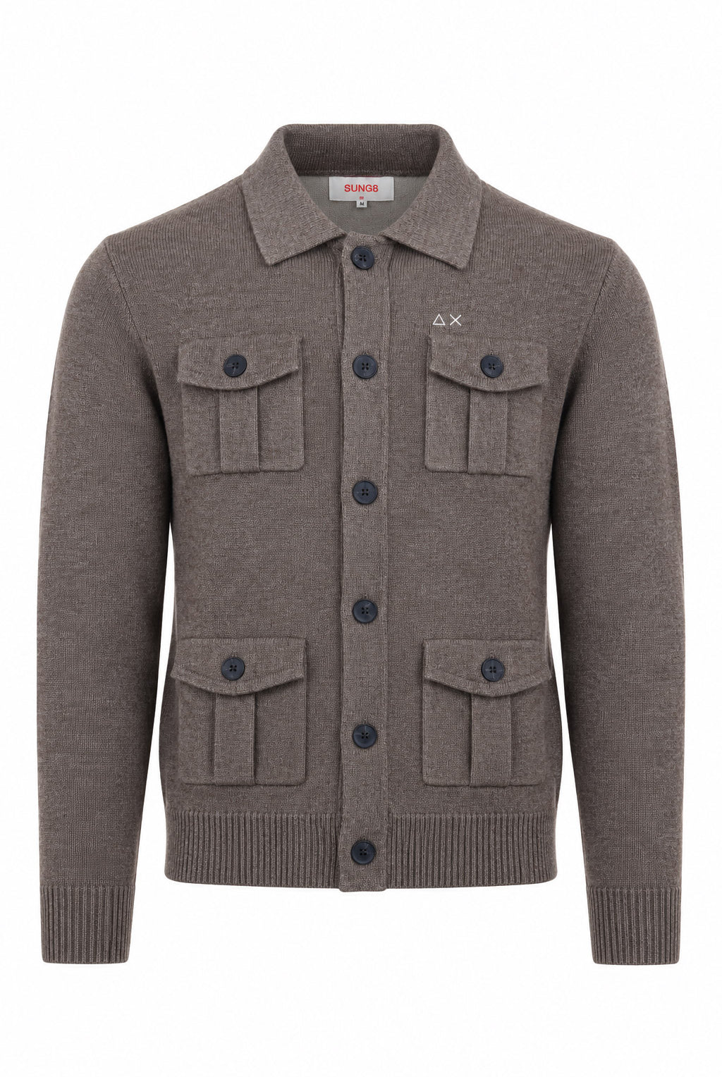 Cardigan in lana 4 tasche field jacket