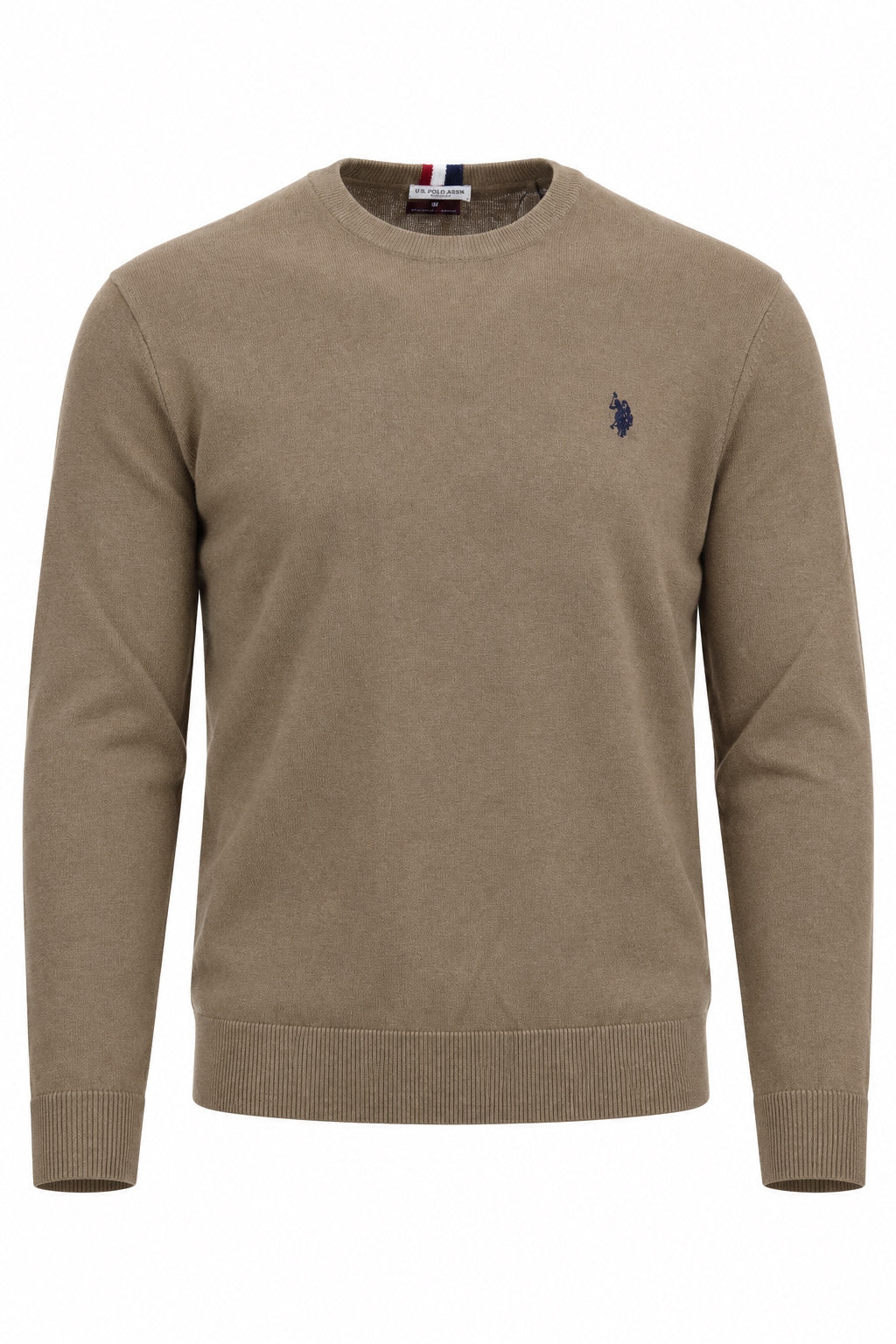 Maglia girocollo in lana con logo