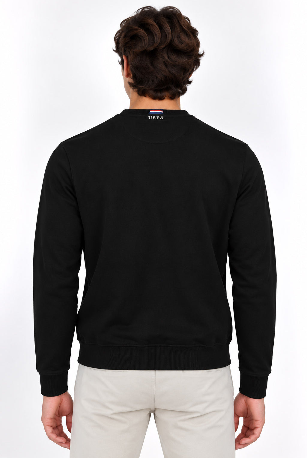 Felpa girocollo uomo con logo