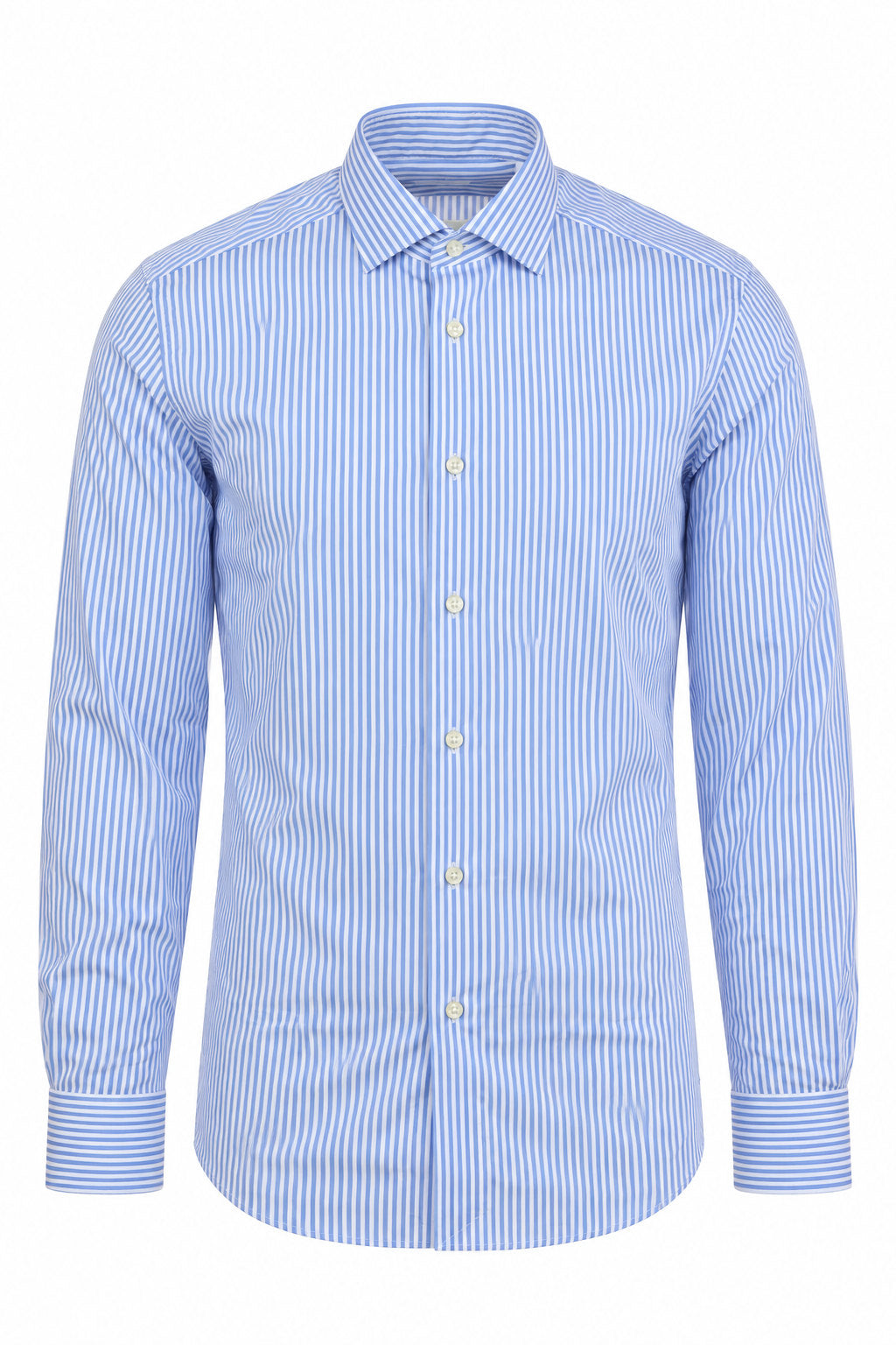 Camicia uomo in cotone bastoncino a righe