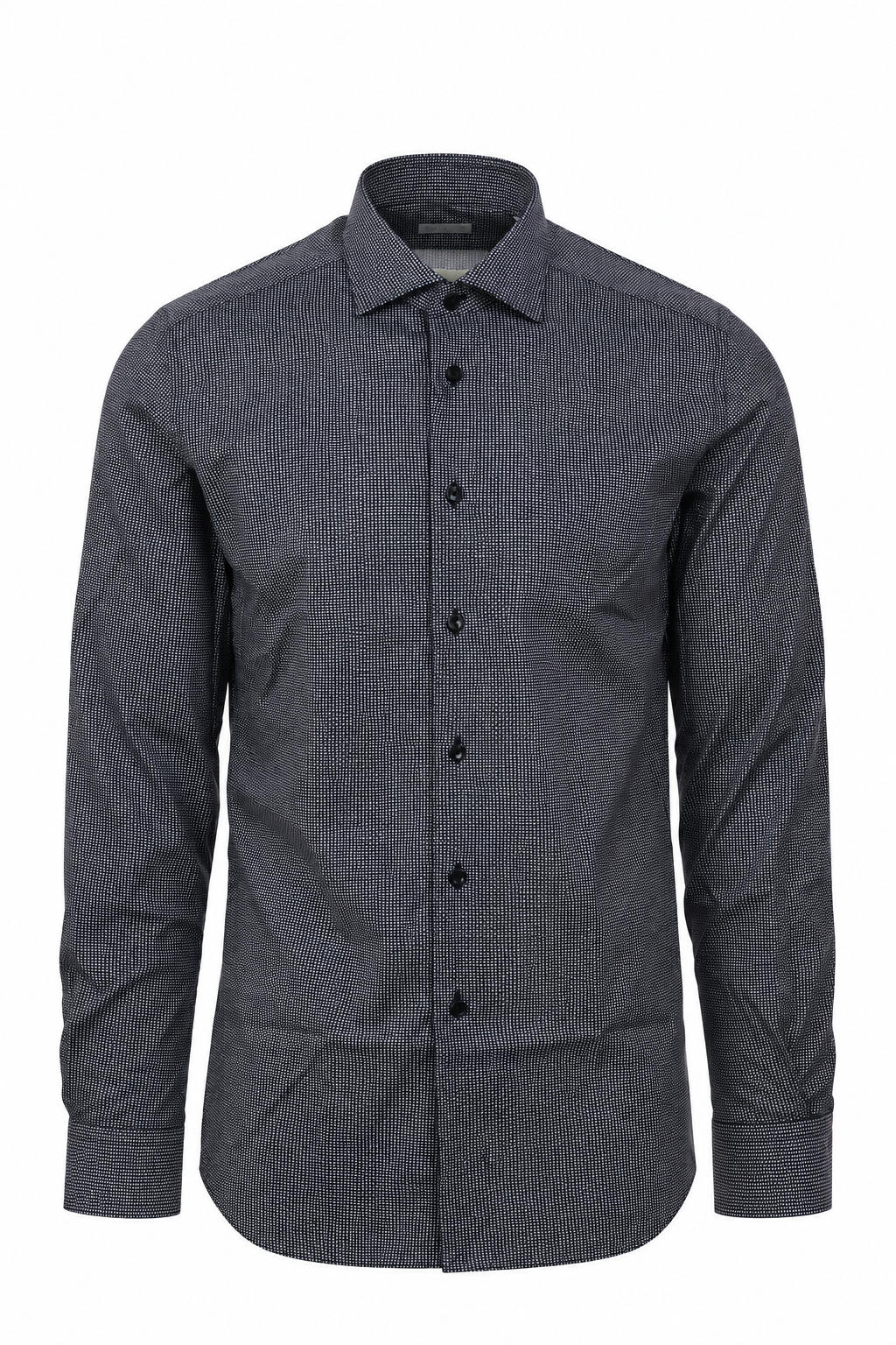Camicia Uomo in Cotone Microfantasia