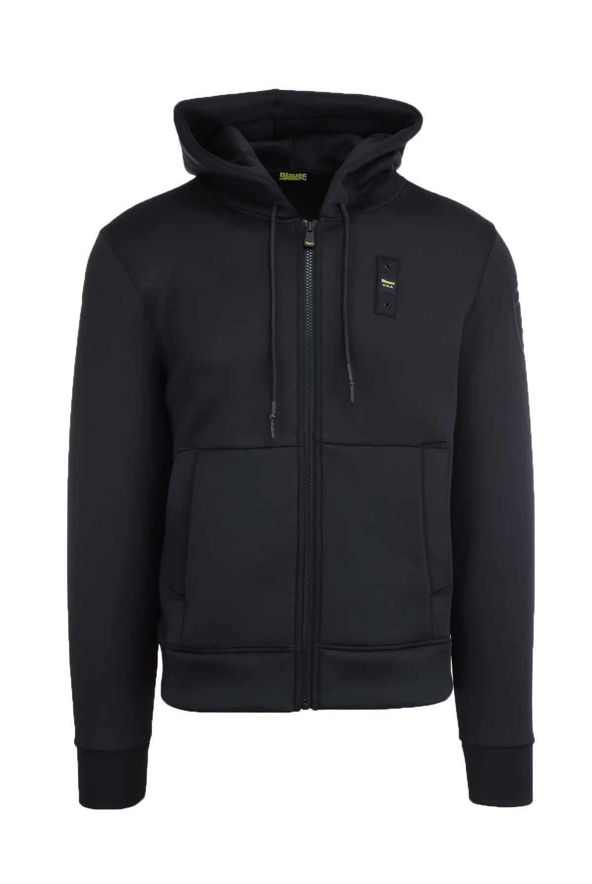 Felpa zip in neoprene con cappuccio COLBY NEOPRENE