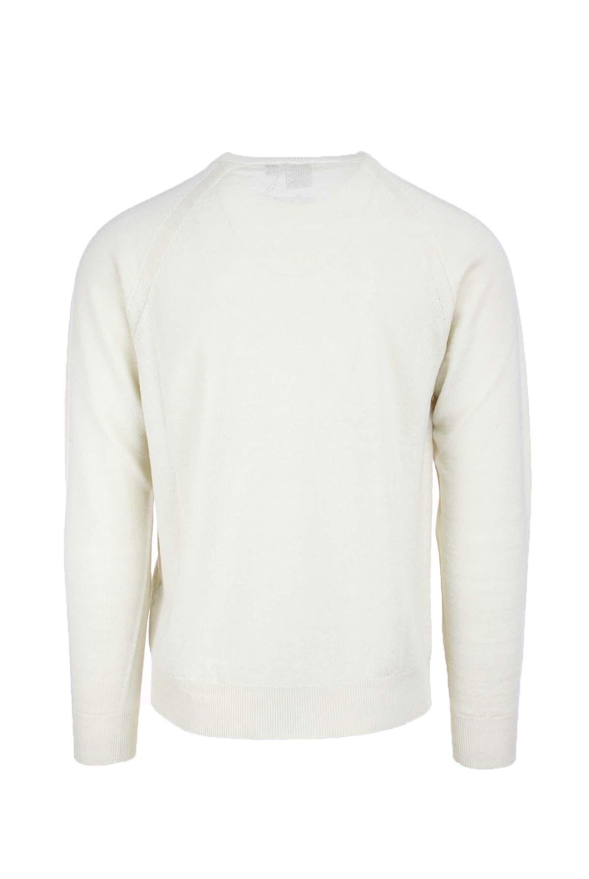 Maglia girocollo in filo misto lino