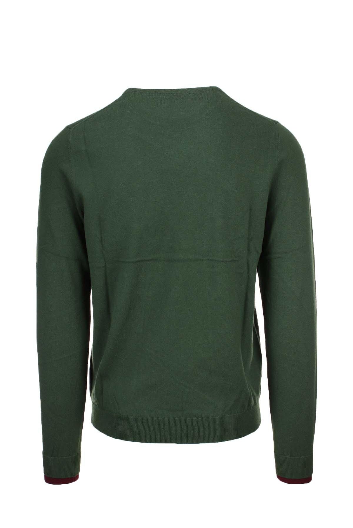 Maglia pullover girocollo lana e cotone