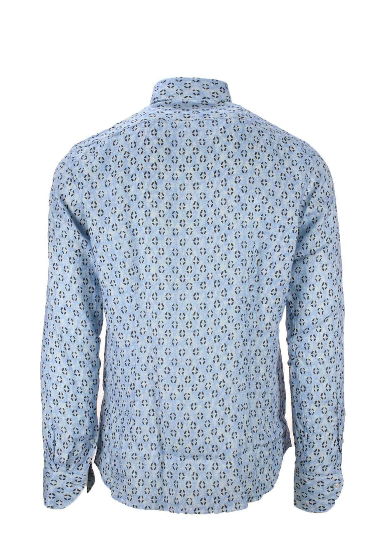 Camicia in lino fantasia