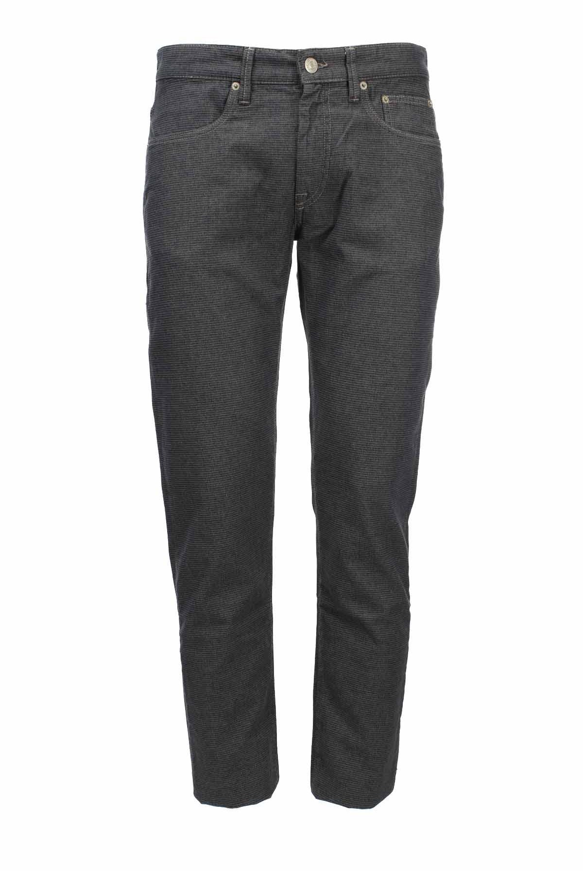Pantalone 5 taschein cotone stretch operato