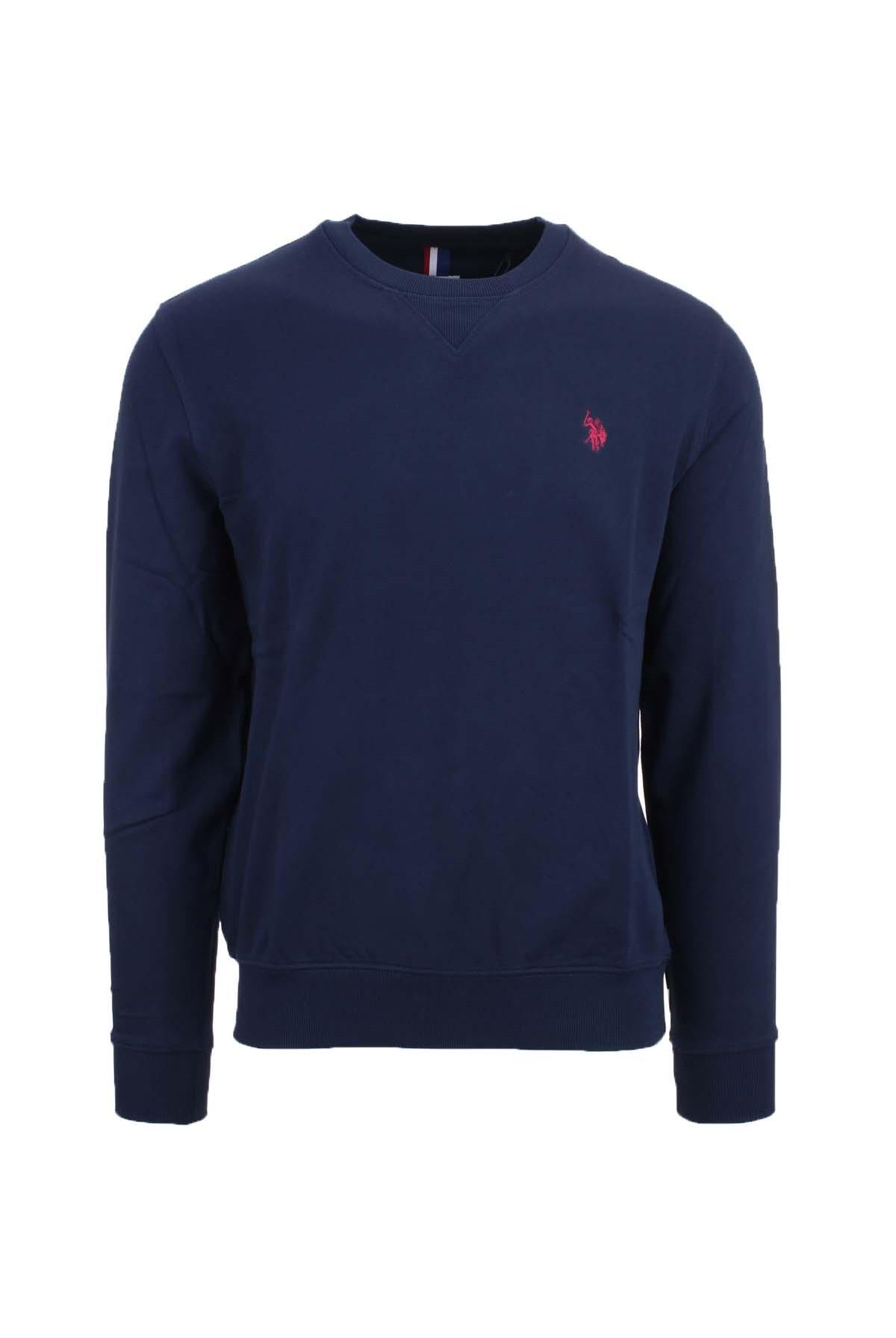 Felpa girocollo in cotone con logo