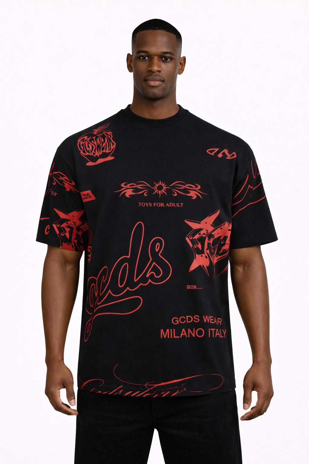 T-Shirt hall over history Grafica Rossa