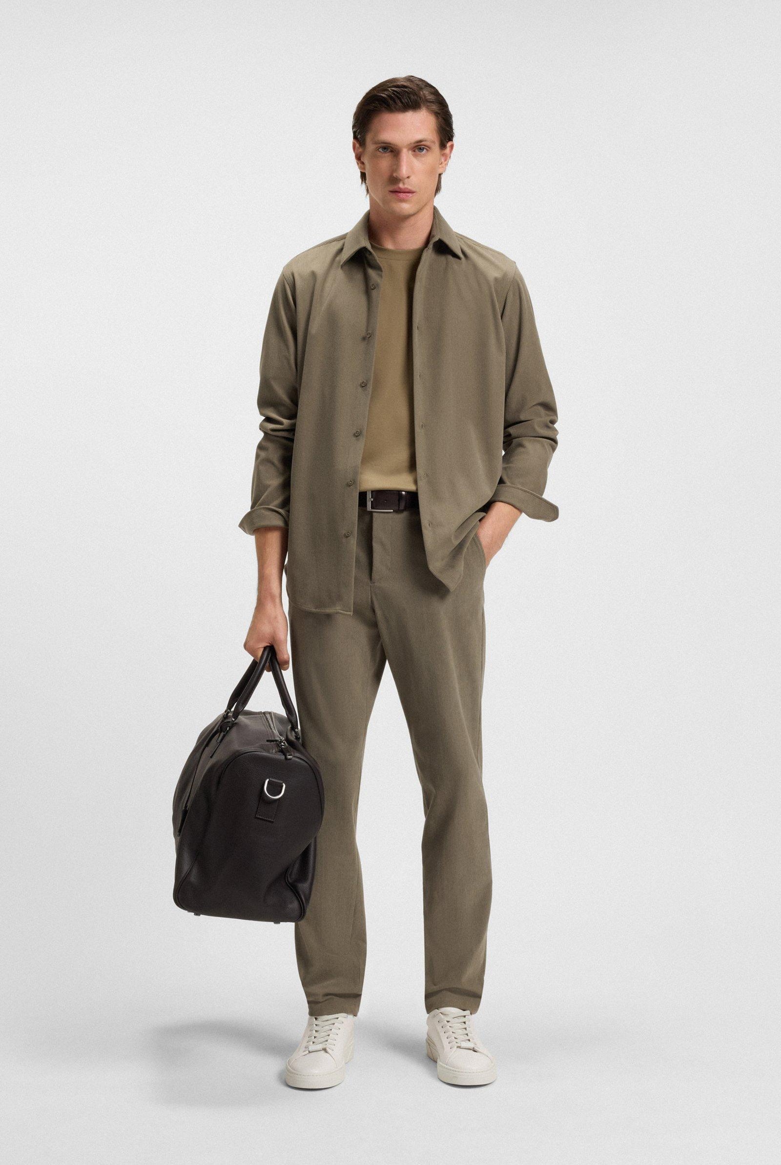 Pantalone tasche america in velluto 1000 righe
