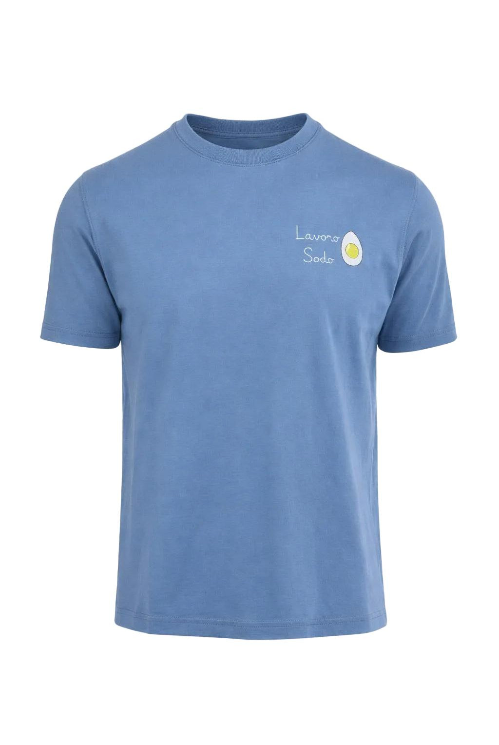 T-Shirt Uomo Cotone Ricamo Lavoro Sodo