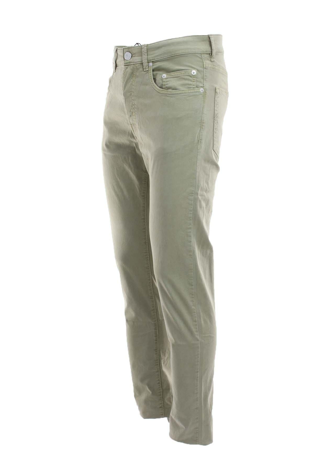 Pantalone in raso cotone 5 tasche