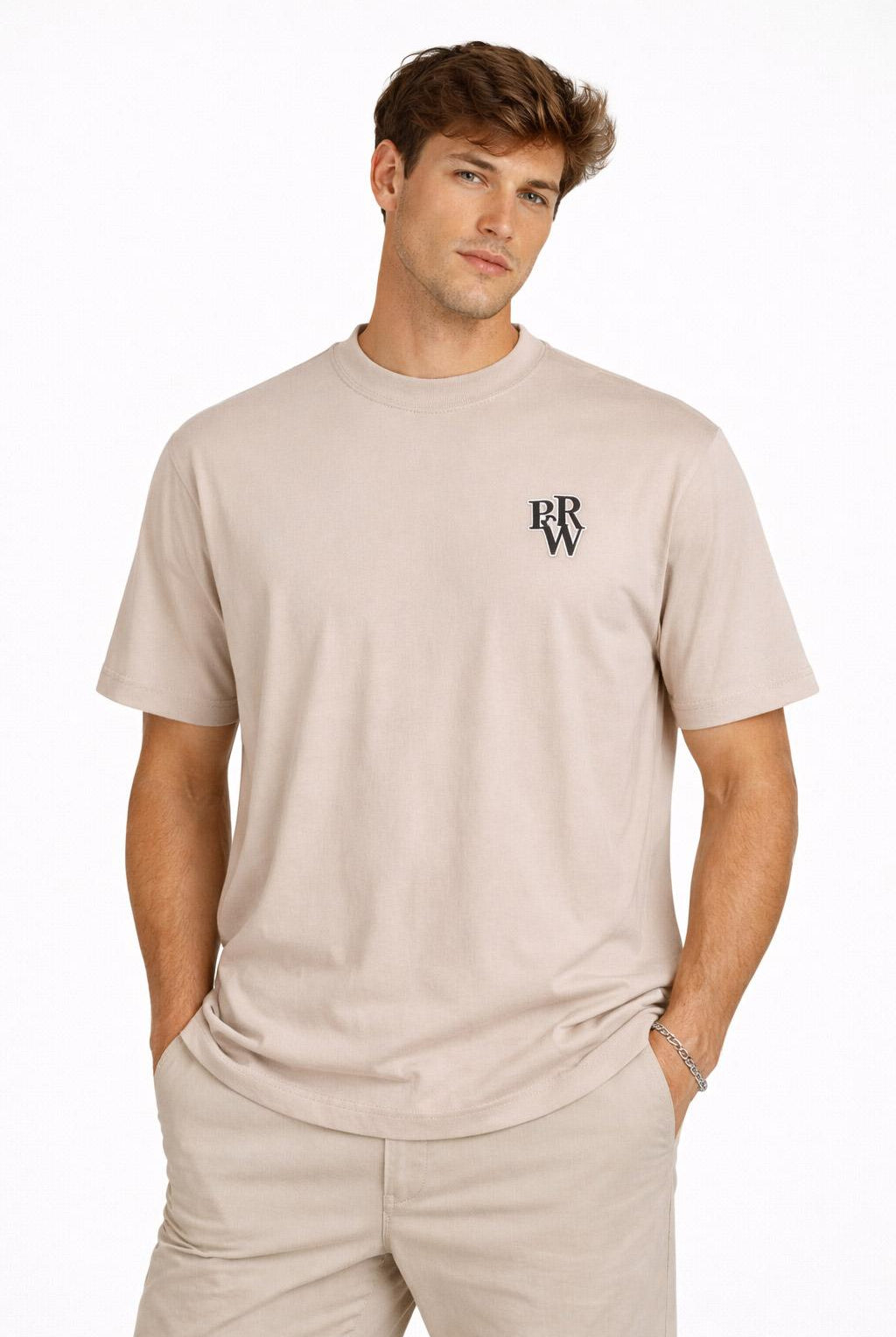 Barrow T-Shirt Uomo BRW Logo Spinato