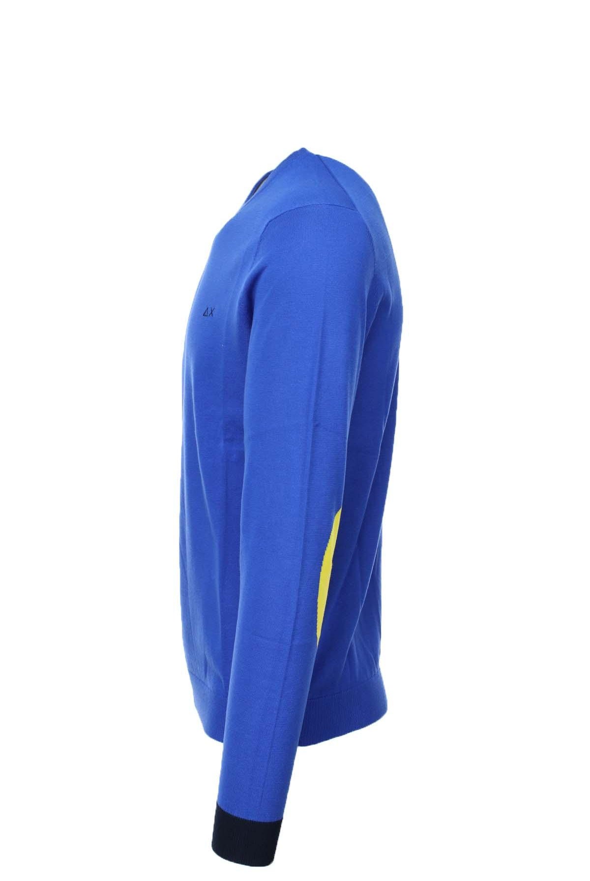Maglia girocollo in cotone con toppe