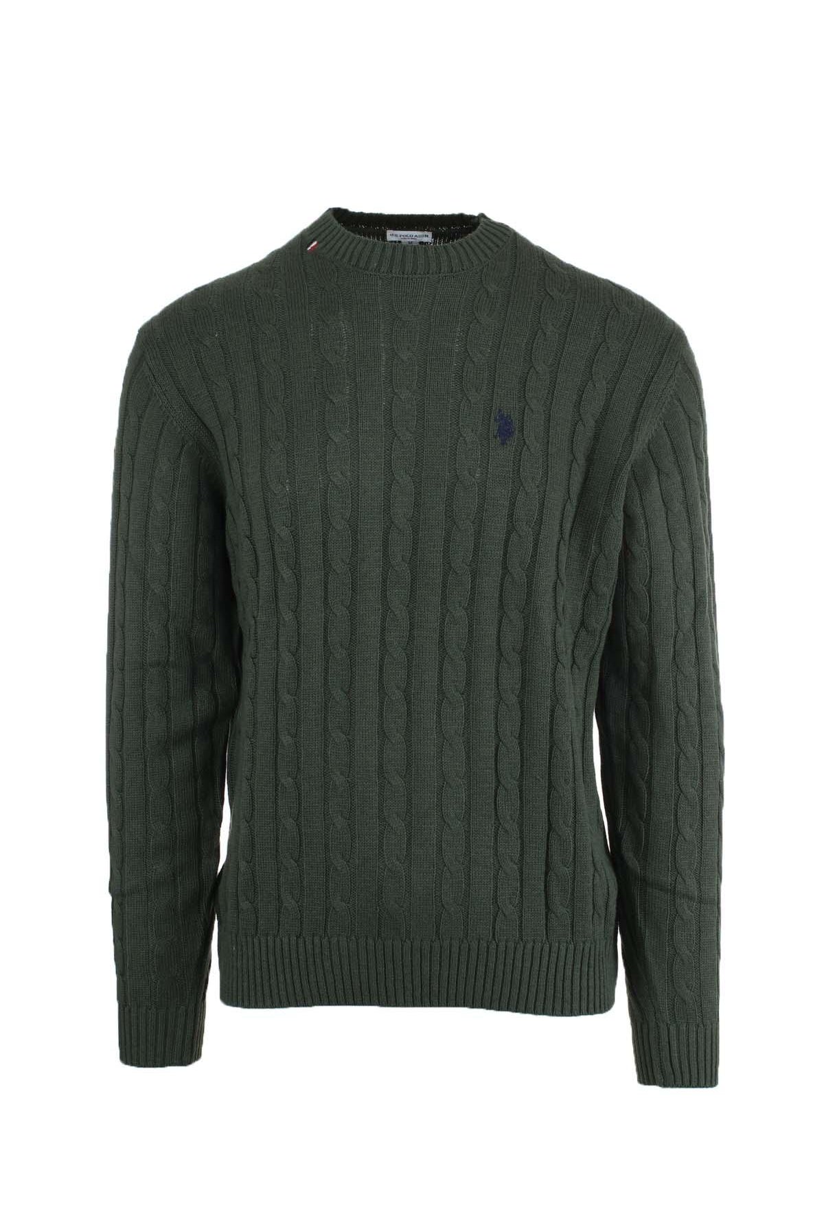 Pullover girocollo trecce