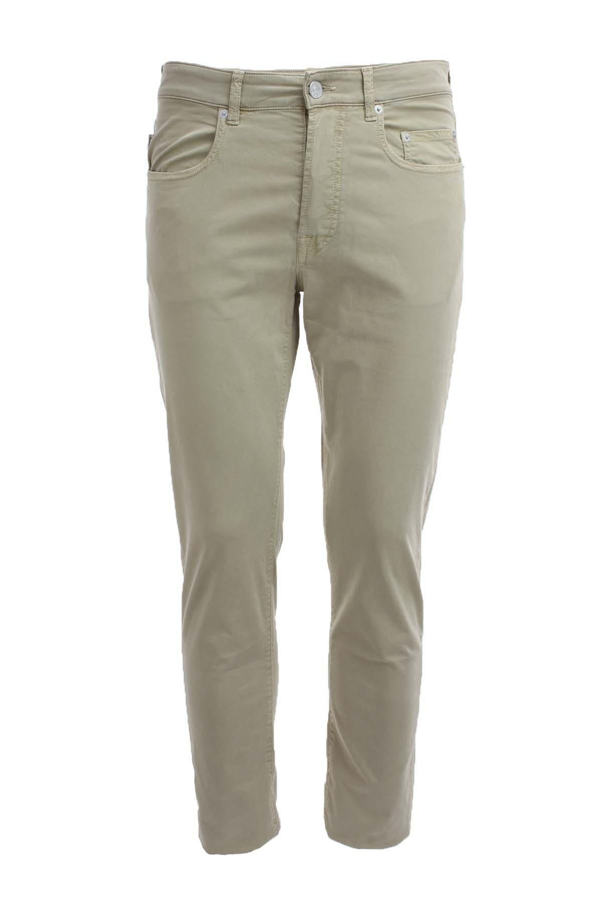 Pantalone in raso cotone 5 tasche