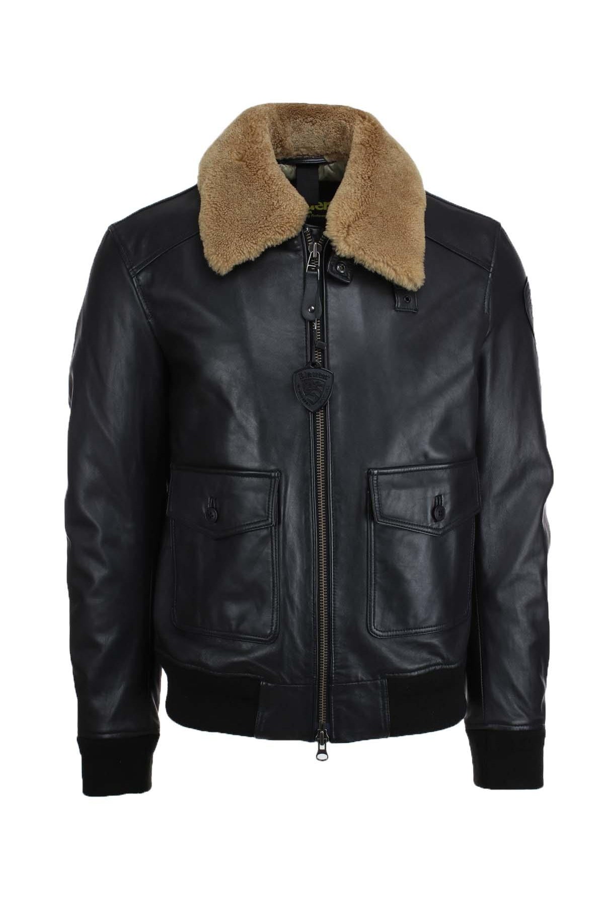 Giubbotto bomber in pelle imbottito CHEITON