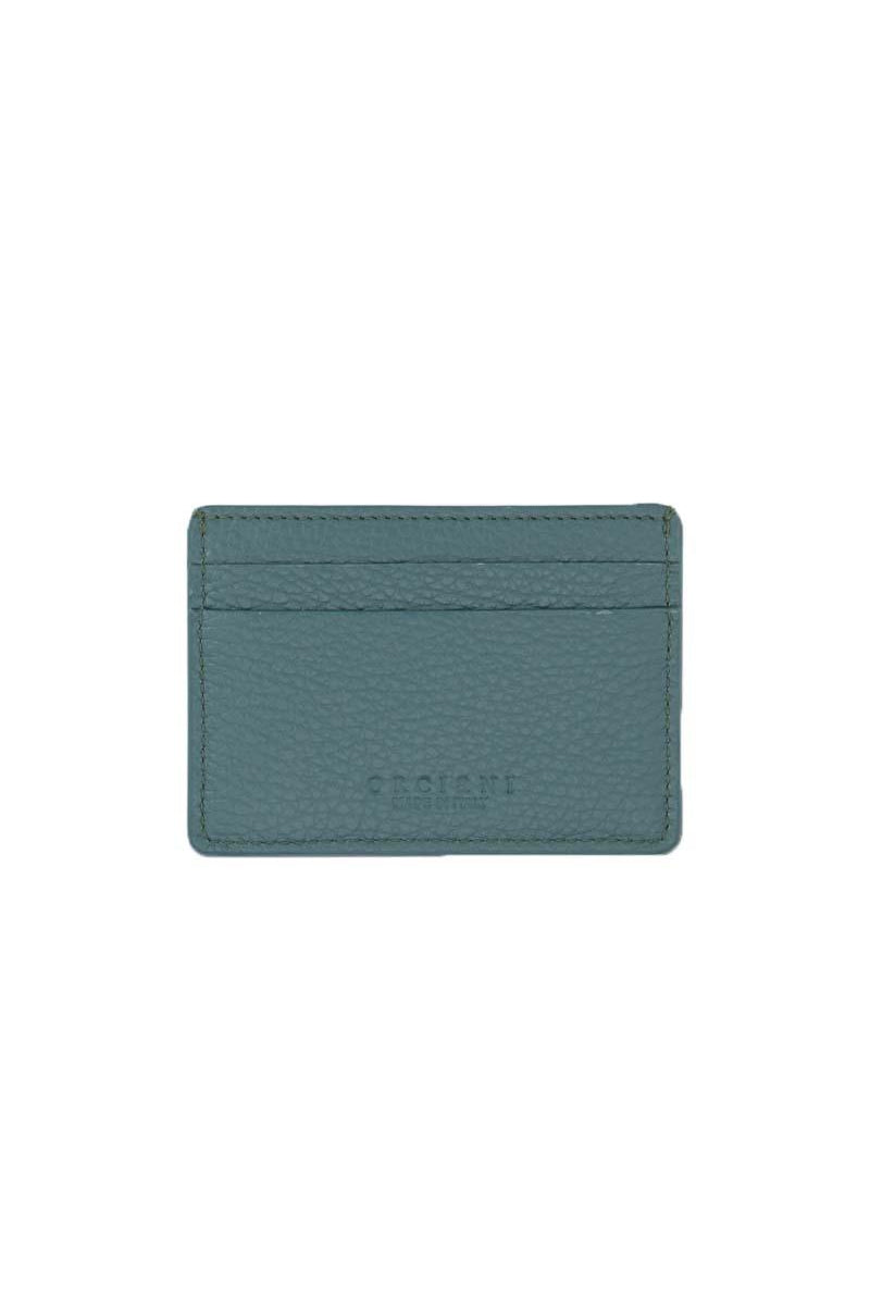 Portacarte in pelle martellata con protezione RFID
