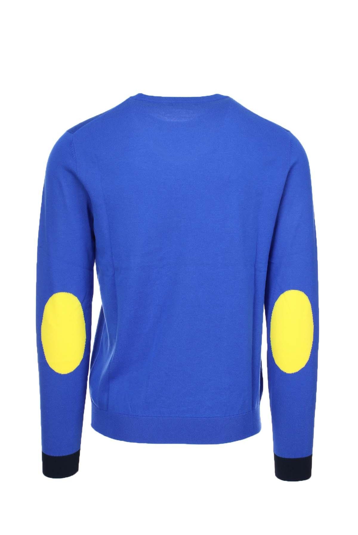 Maglia girocollo in cotone con toppe