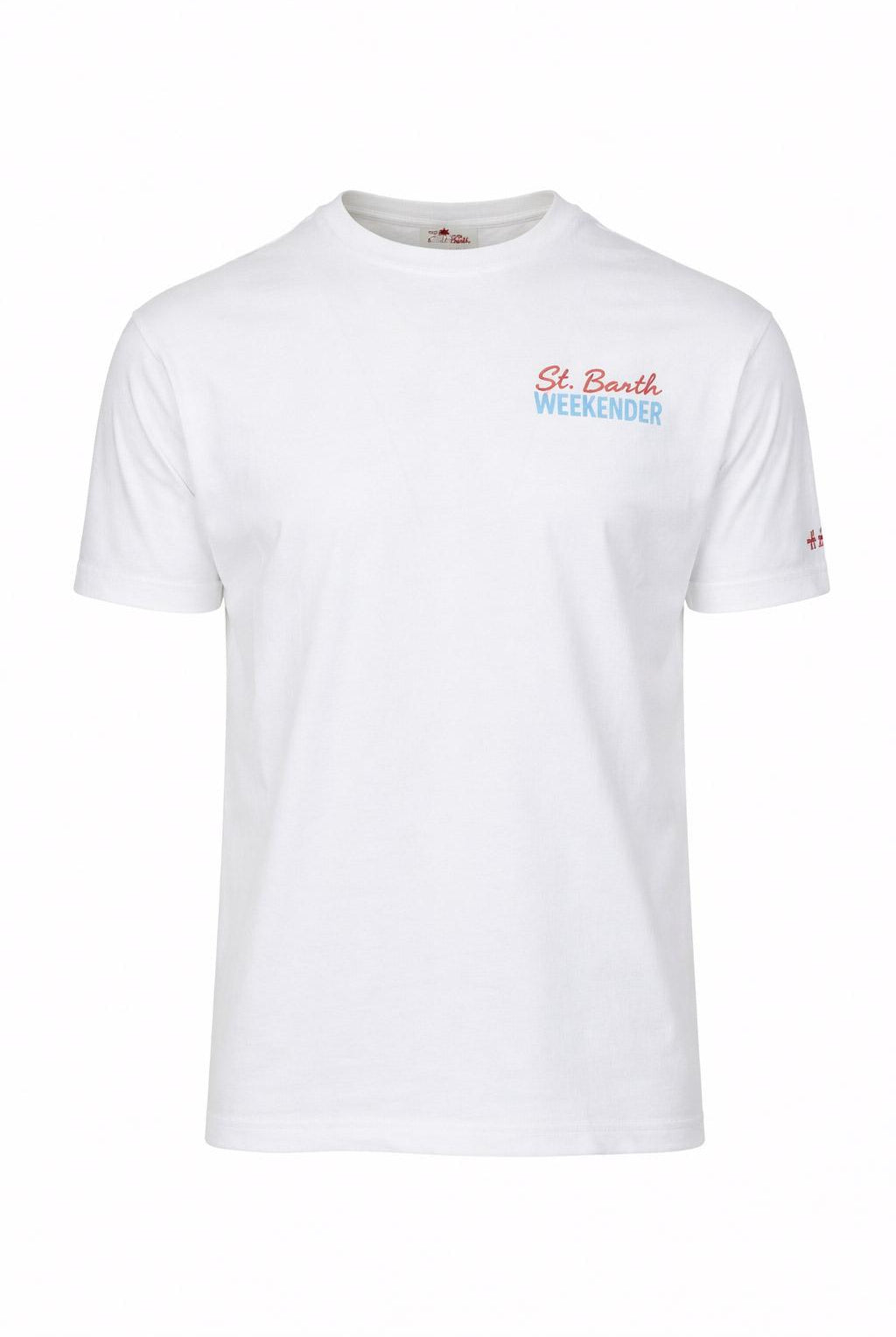 Tshirt Uomo in Cotone con Stampa Weekender