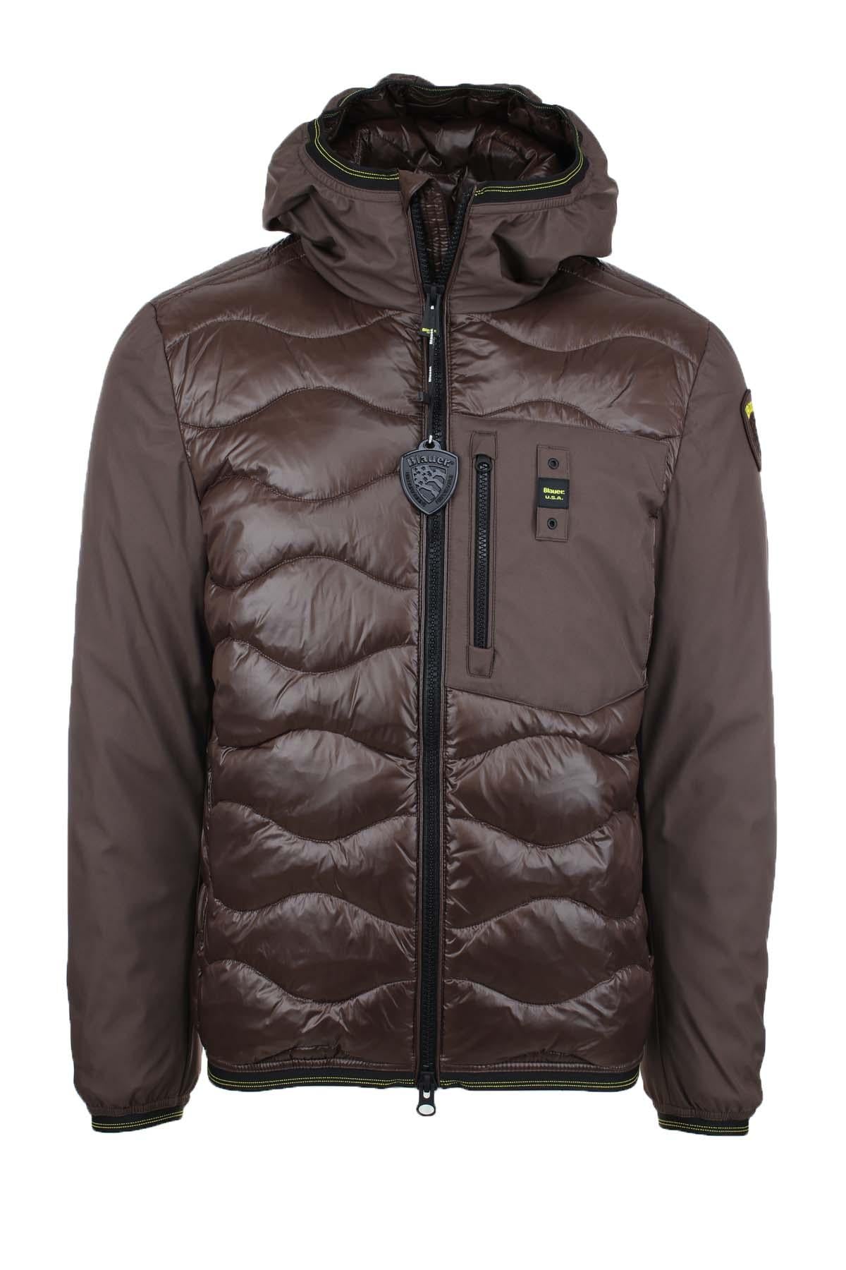 Piumino in nylon e neoprene con tasca ALBERT