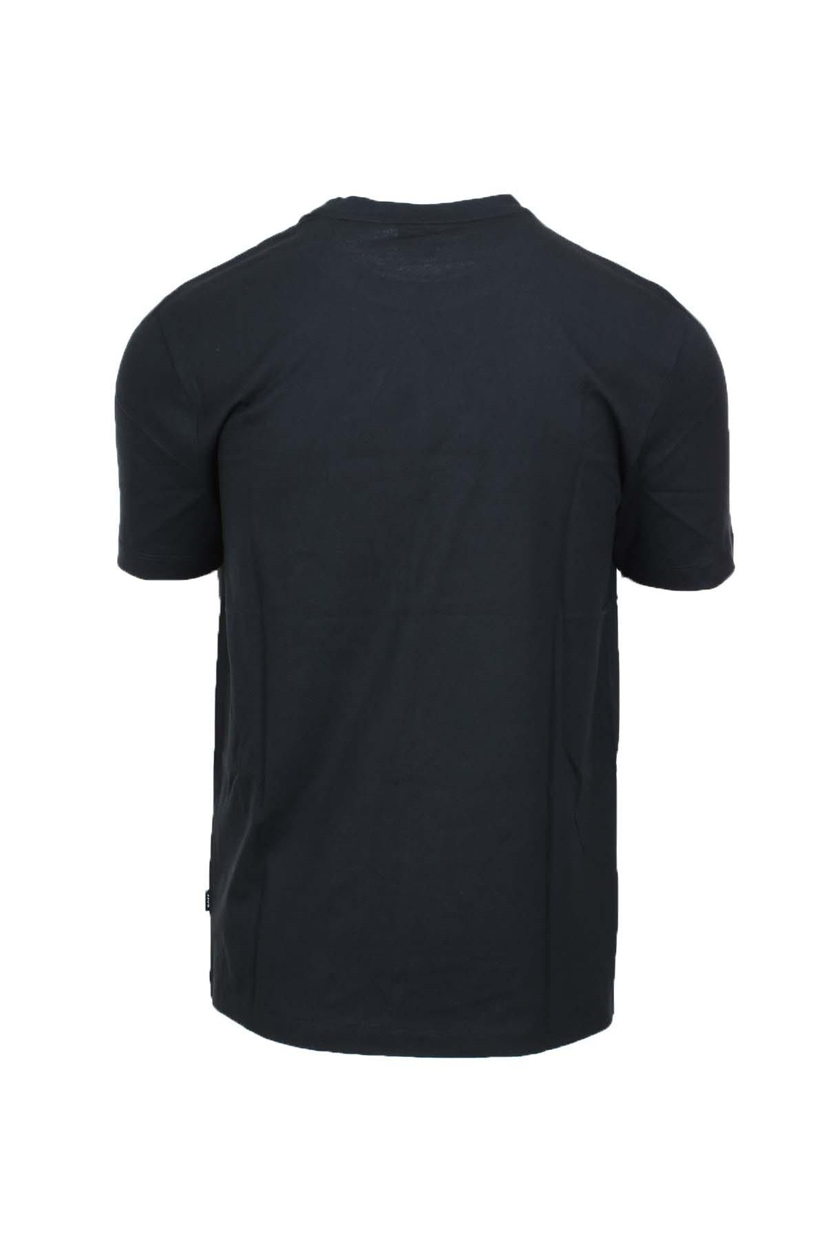 T-shirt mezza manica in cotone con maxi logo Boss