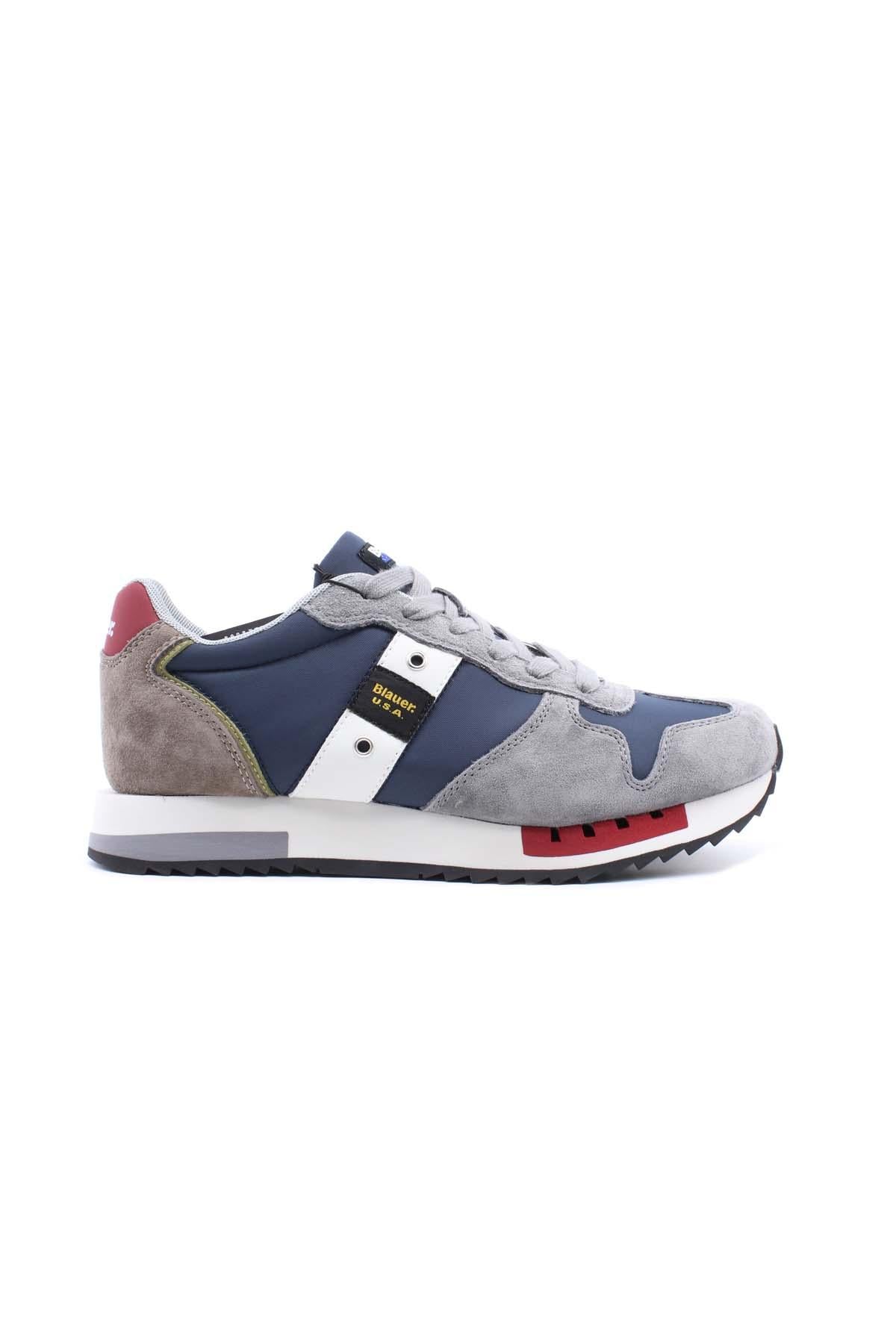Sneaker Uomo con passante logato mesh e Cordura queens01