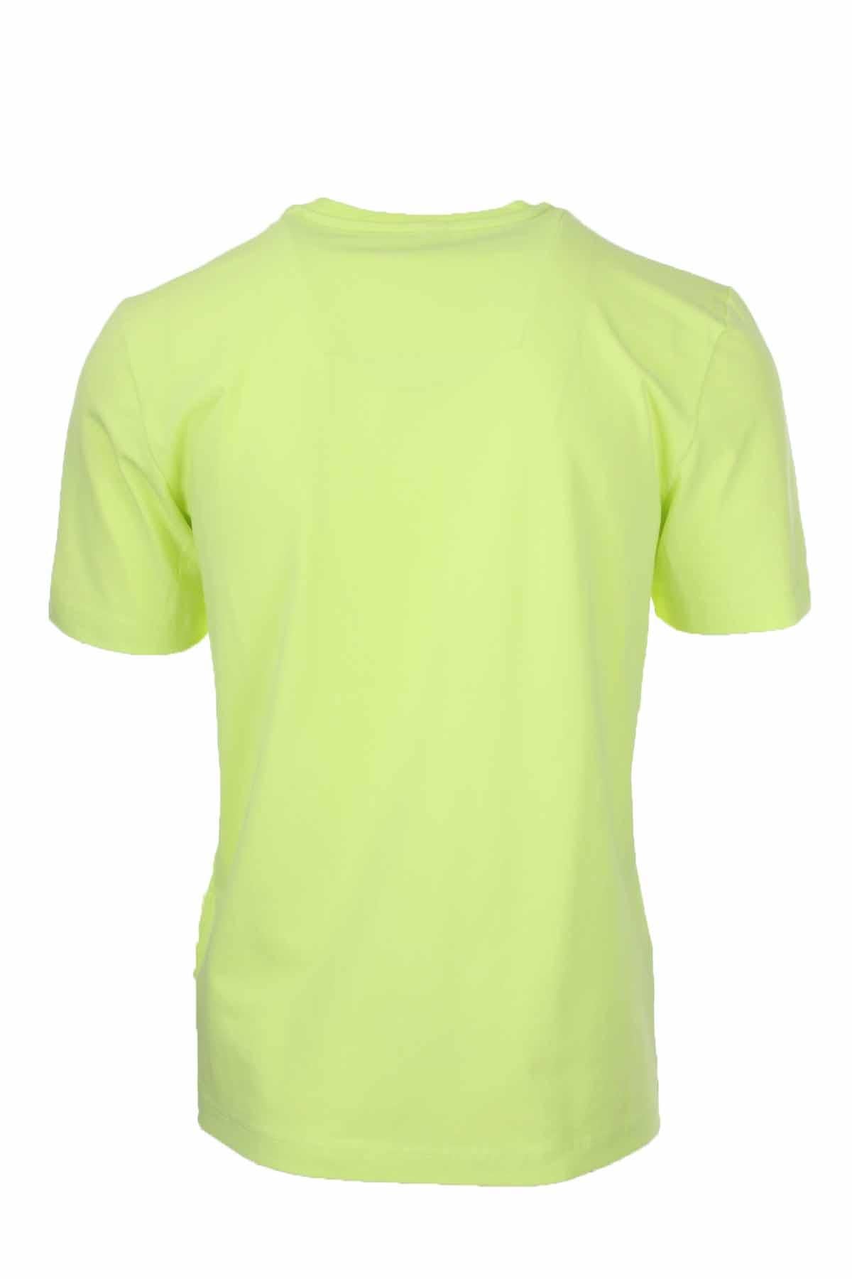 T-shirt mezza manica in cotone stretch con maxilogo