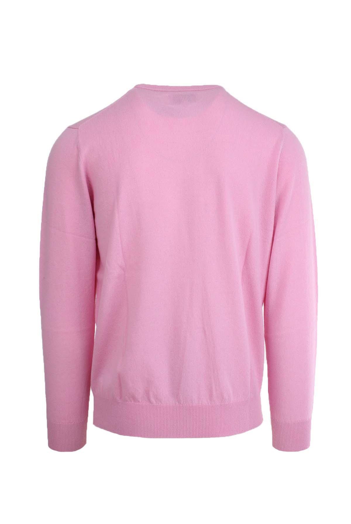 Maglia girocollo uomo in lana unito