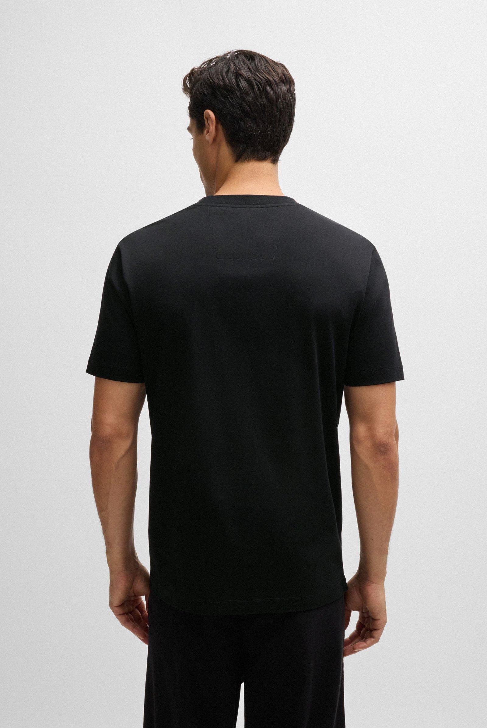 Tshirt mezza manica con logo glitterato double B