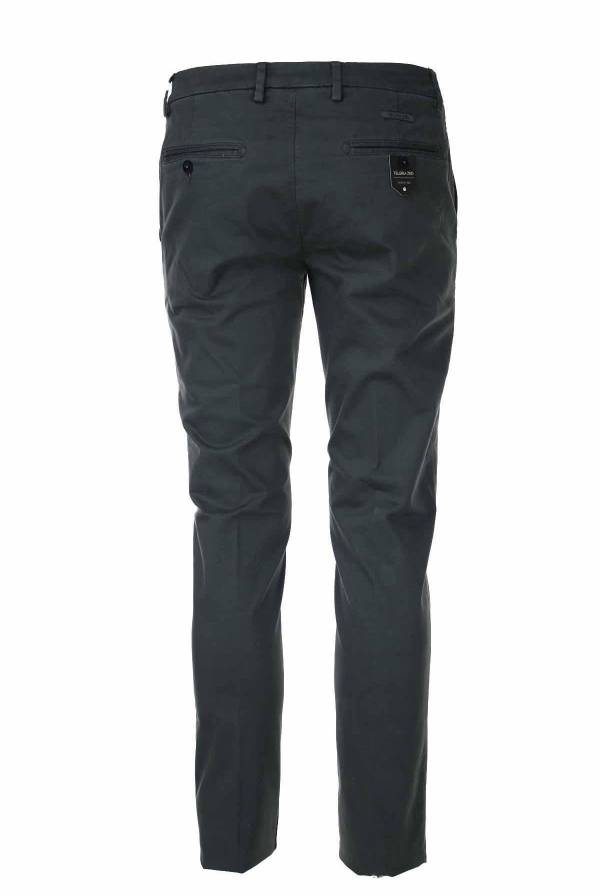 Pantalone chino in raso di cotone stretch