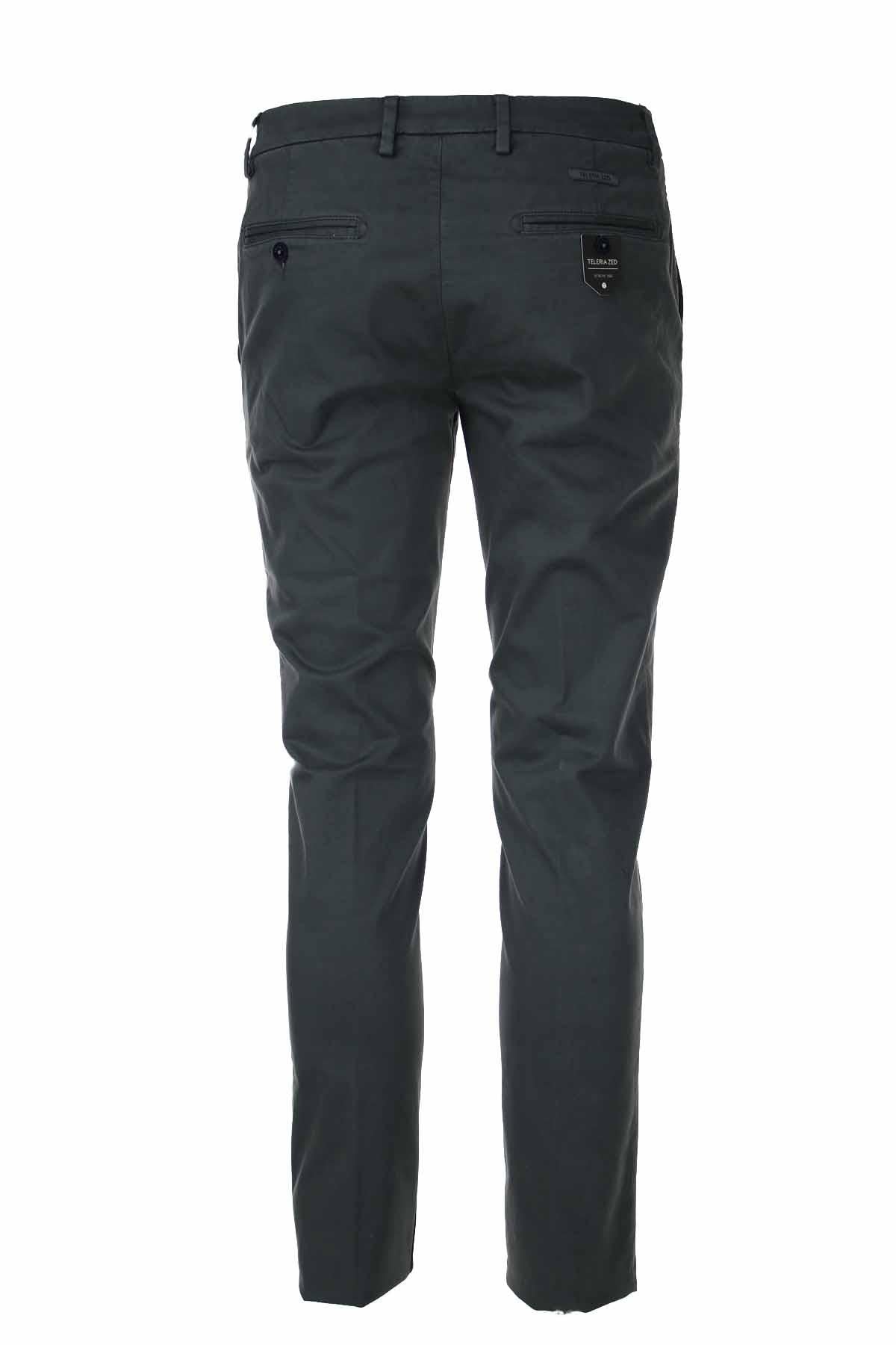 Pantalone chino in raso di cotone stretch